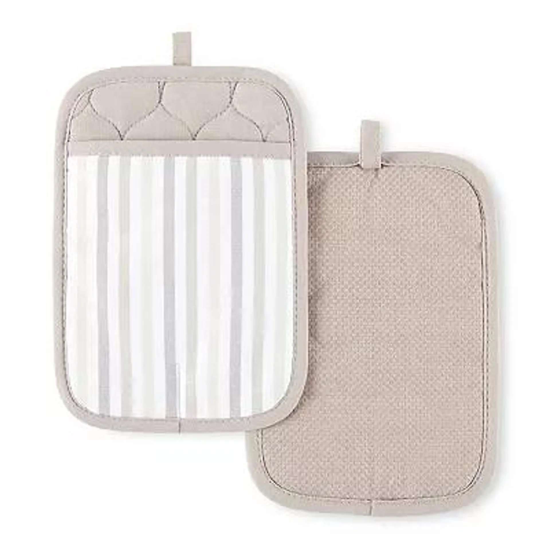 Martha Stewart Daisy Stripe 2-Pack Pot Holder Set