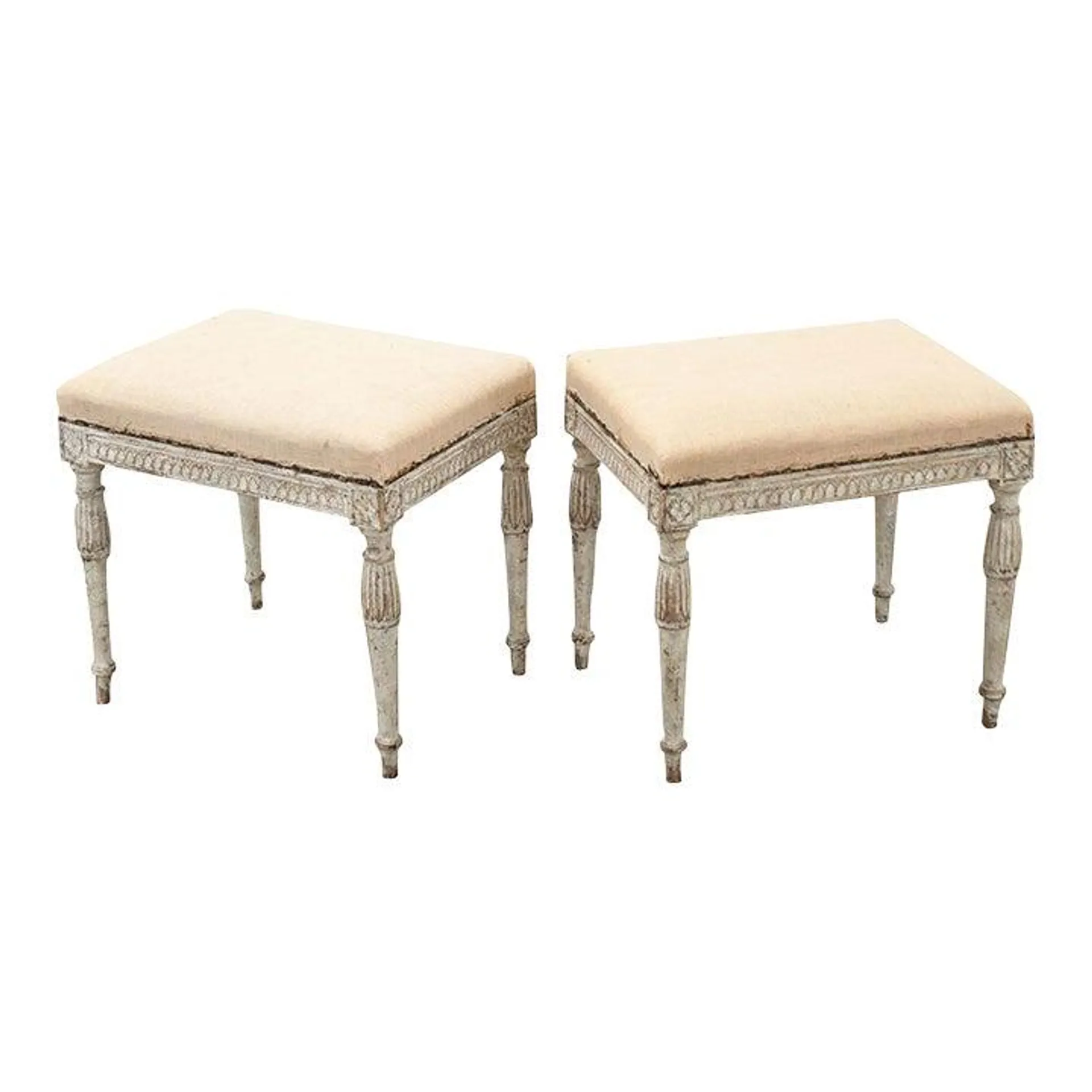 Swedish 18th Century Louis XVI Style Benches - A Pair