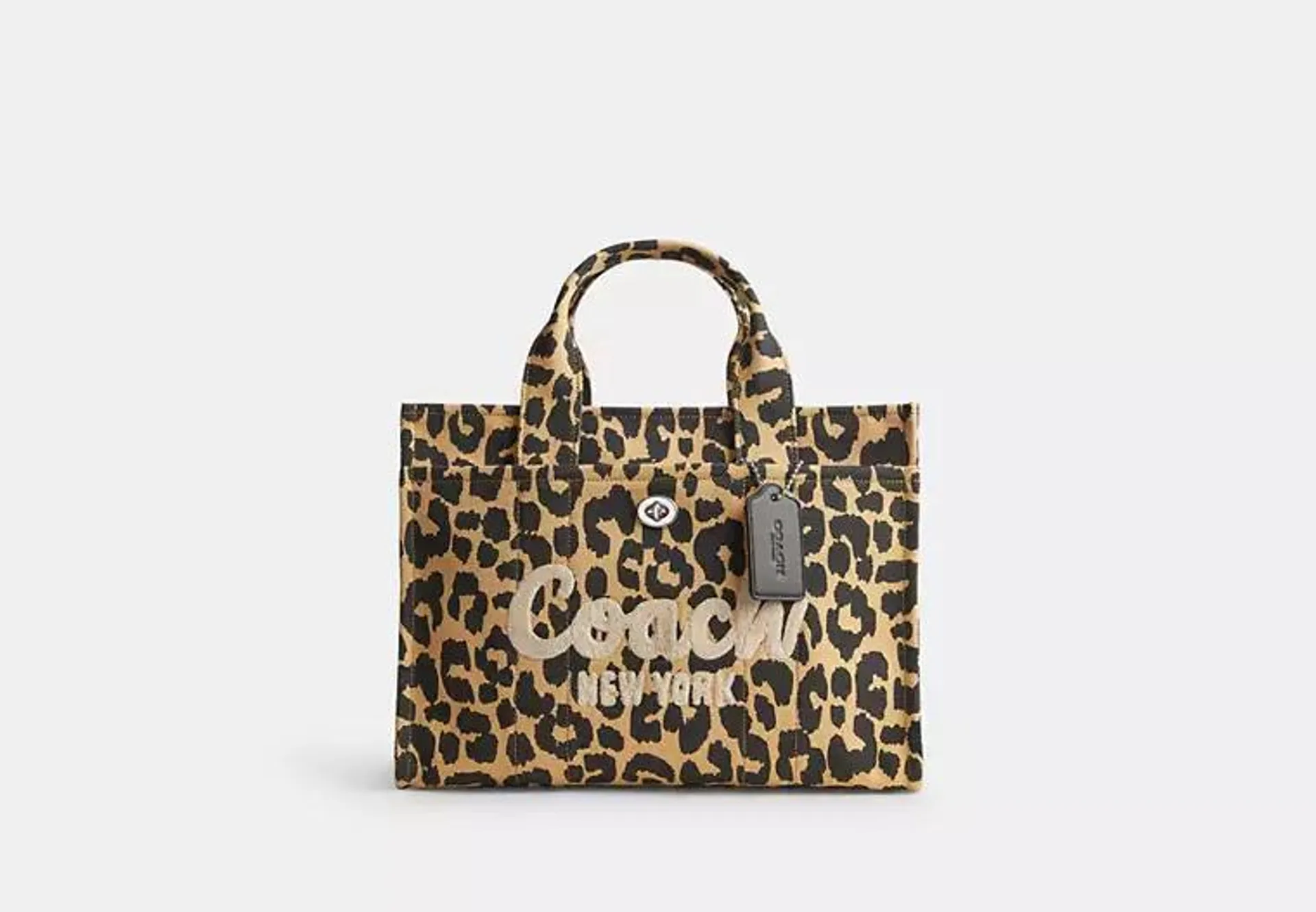 Cargo Tote Bag With Leopard Print