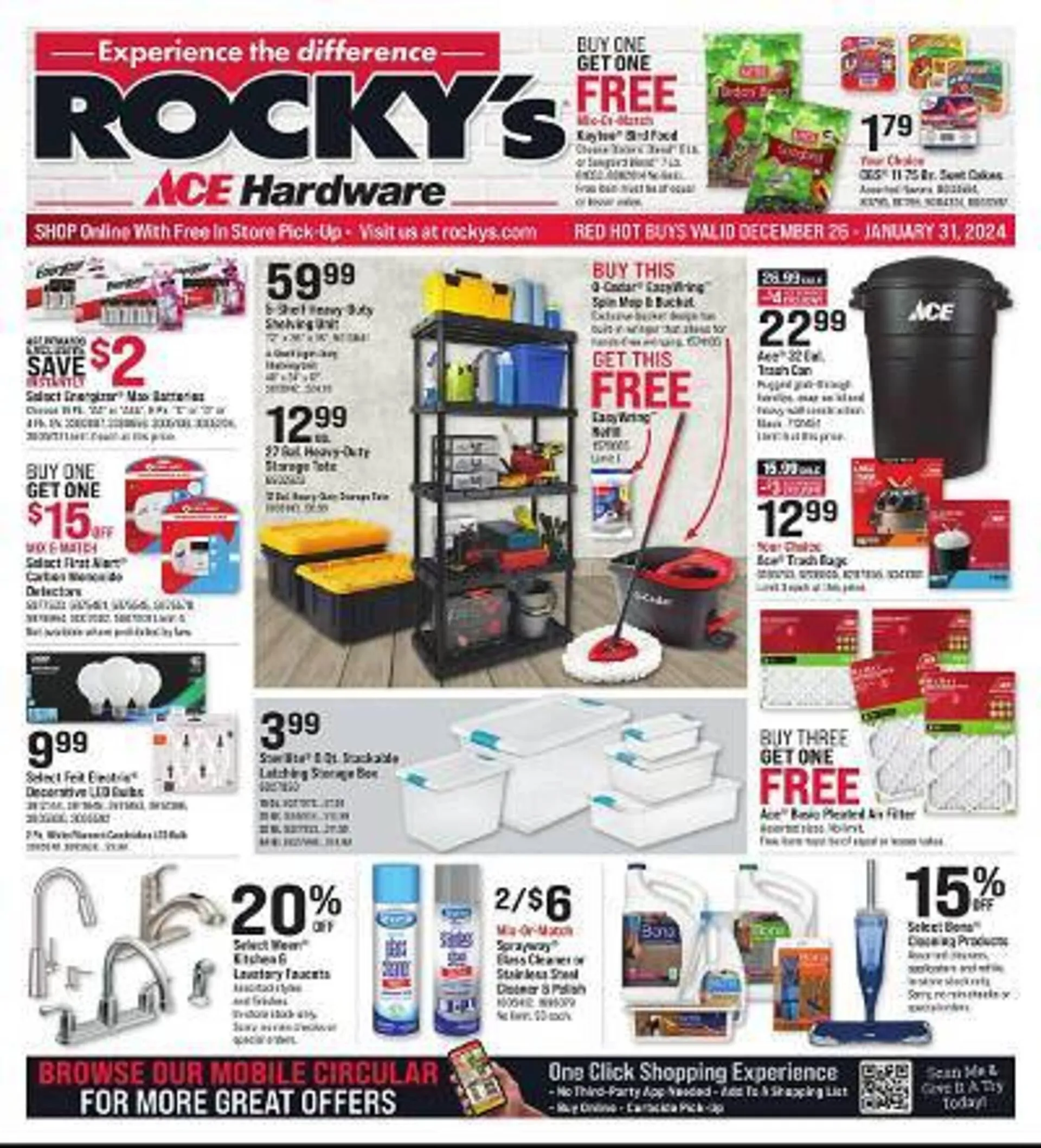 Weekly ad Ace Hardware Weekly Ad from December 26 to January 31 2024 - Page 1