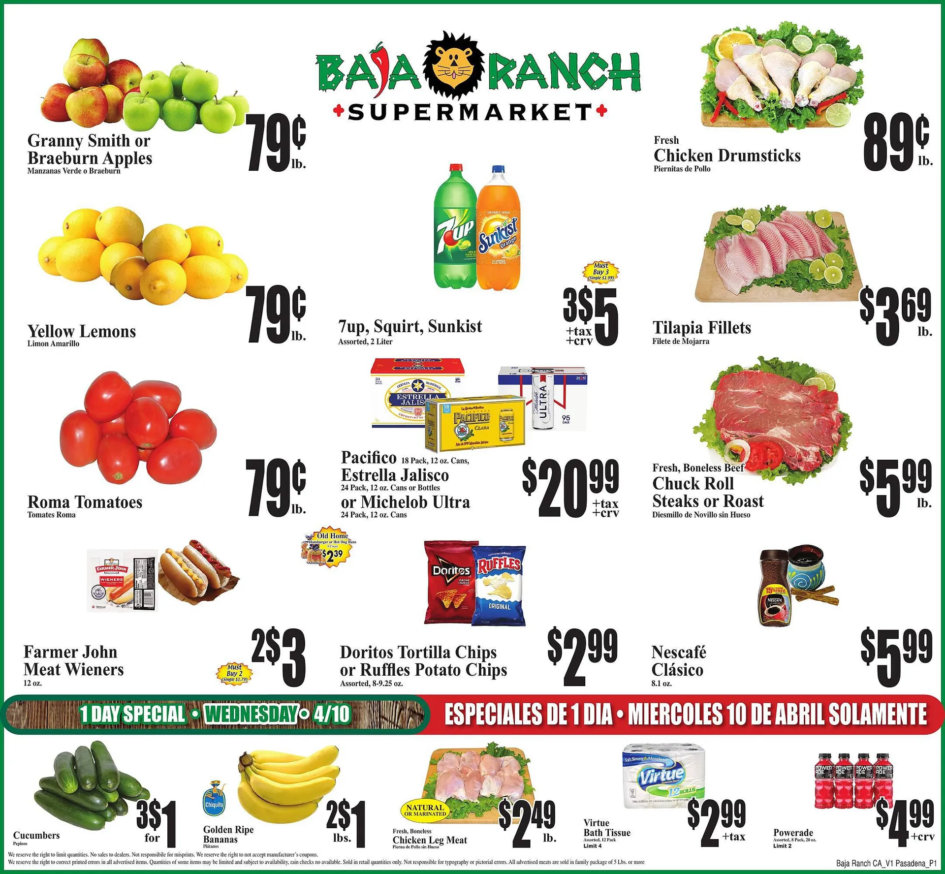 Weekly ad Baja Ranch Weekly Ad from April 10 to April 16 2024 - Page 