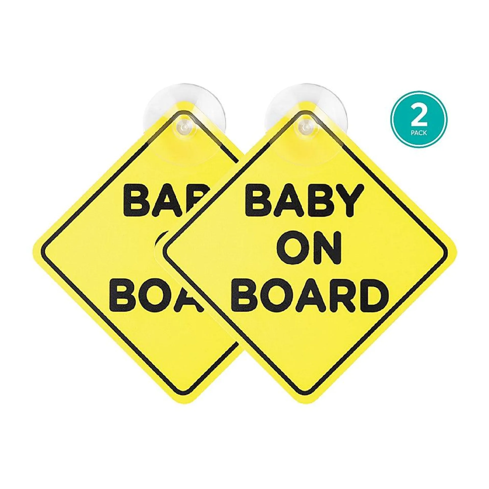 Belle On The Go Baby on Board Sign 2 Pack