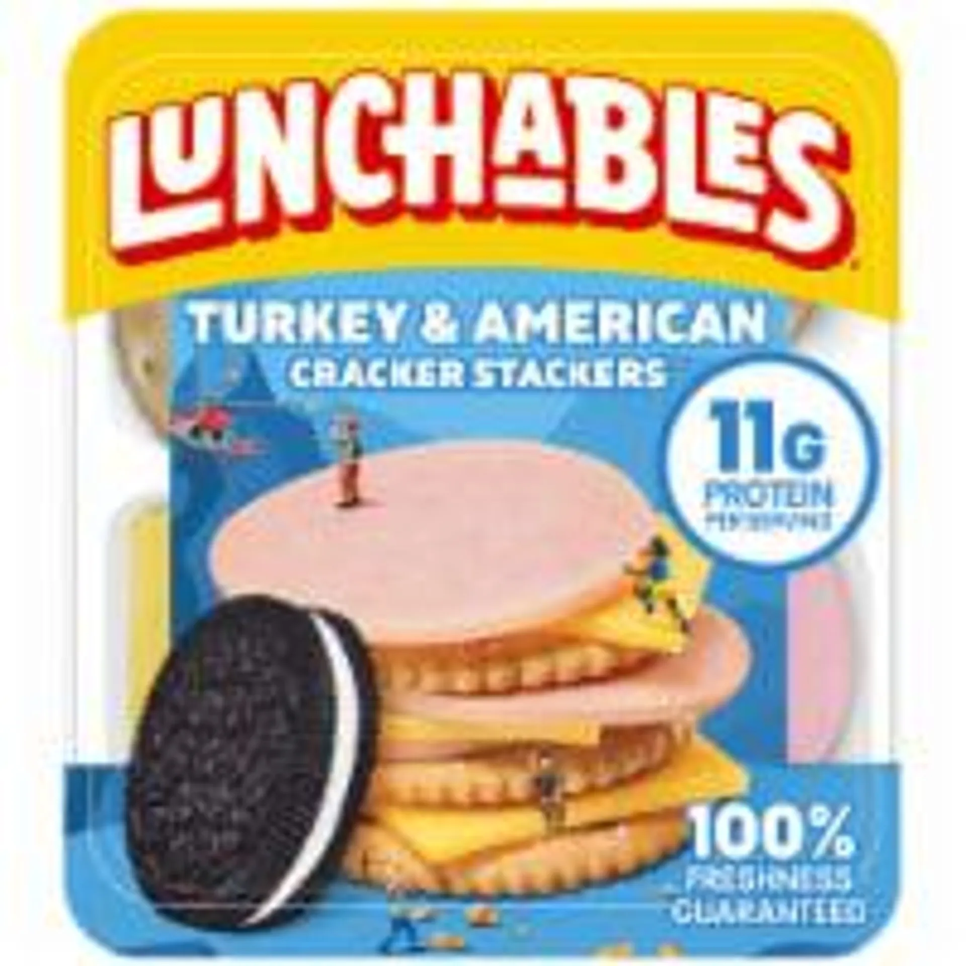 Lunchables Turkey & American Cheese Cracker Snack Kit with Chocolate Sandwich Cookies