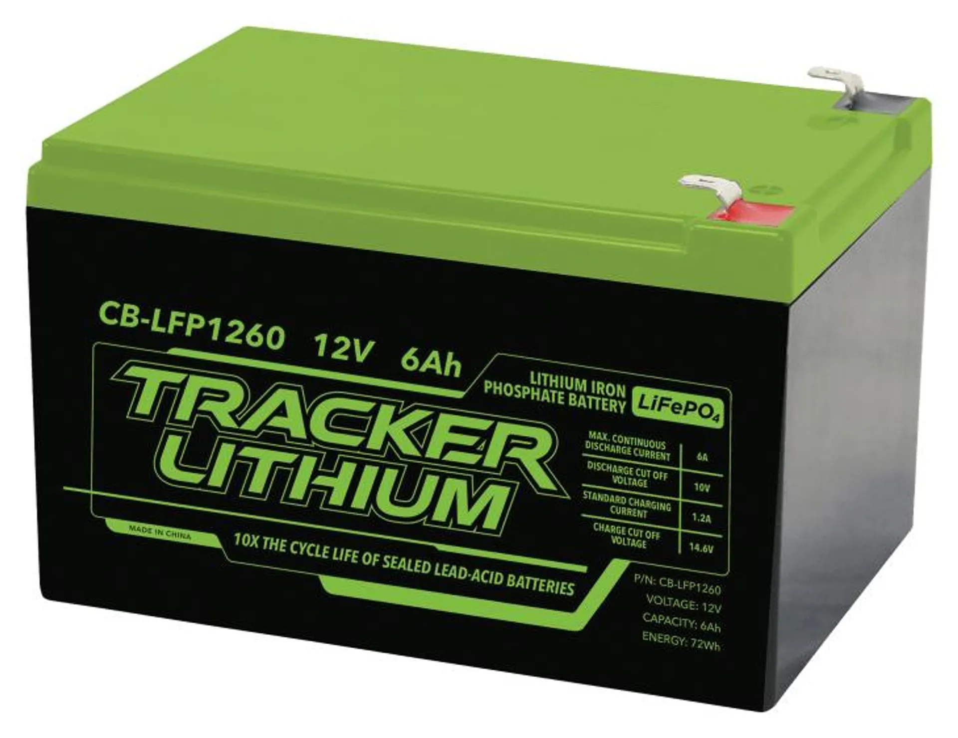 Tracker 12V Lithium Iron Phosphate Accessory Battery