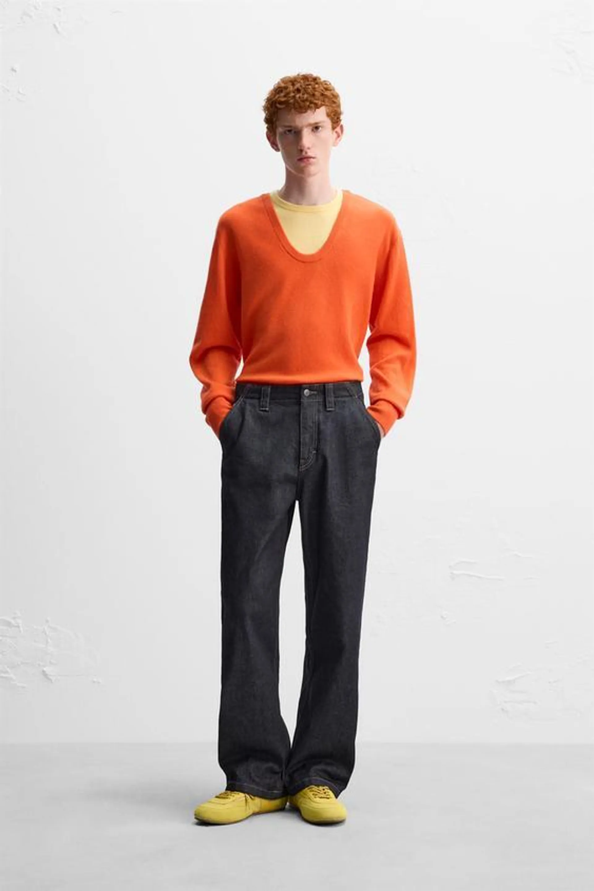 COLOR BLOCK WOOL SWEATER X HARRY LAMBERT