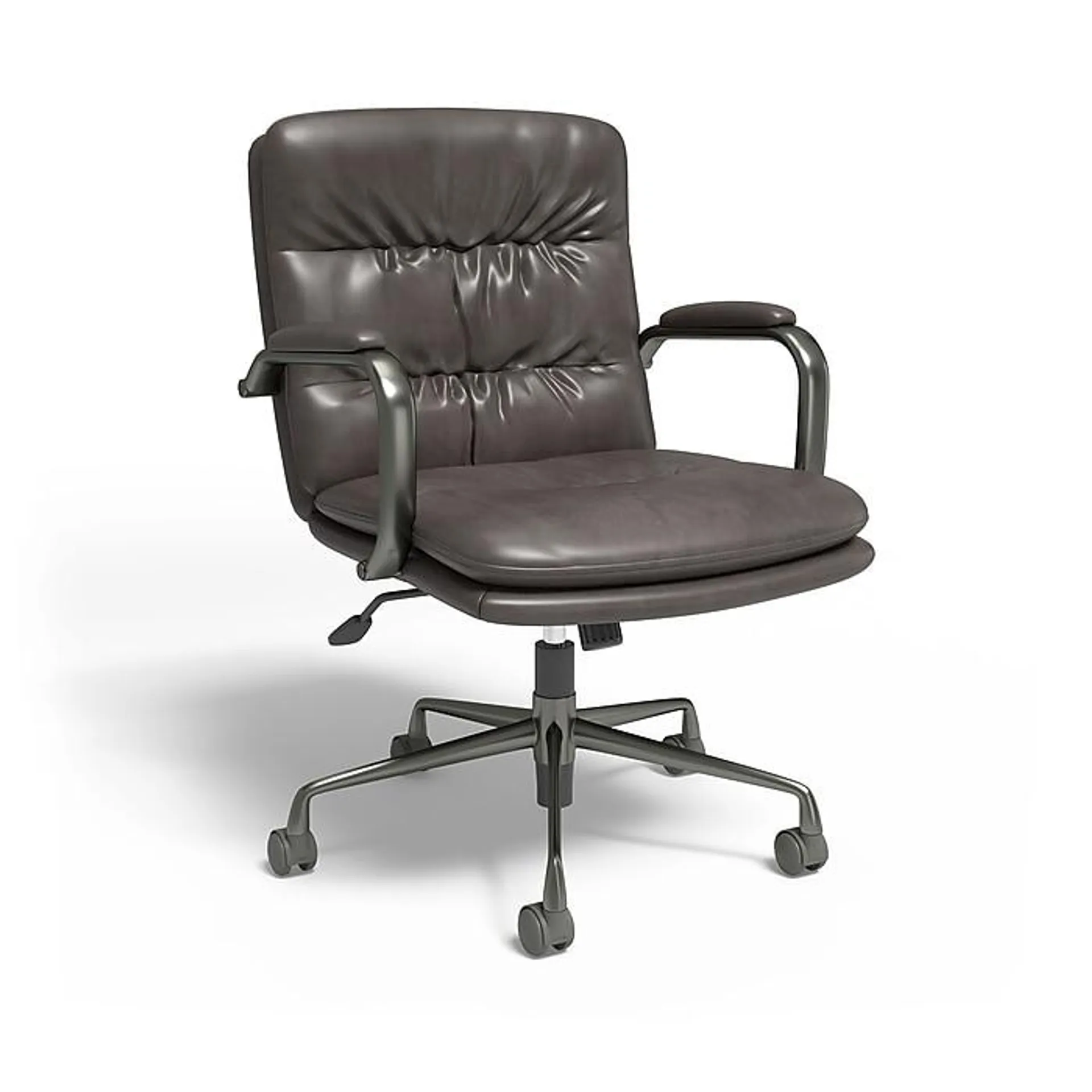 Staples® Ellsworth Leather Swivel Manager Chair,