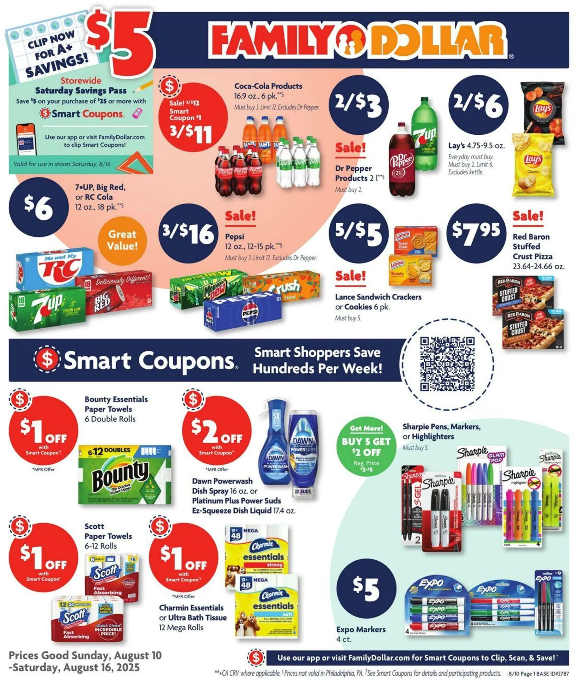 Weekly ad Family Dollar Current weekly ad from August 10 to August 16 2025 - Page 1