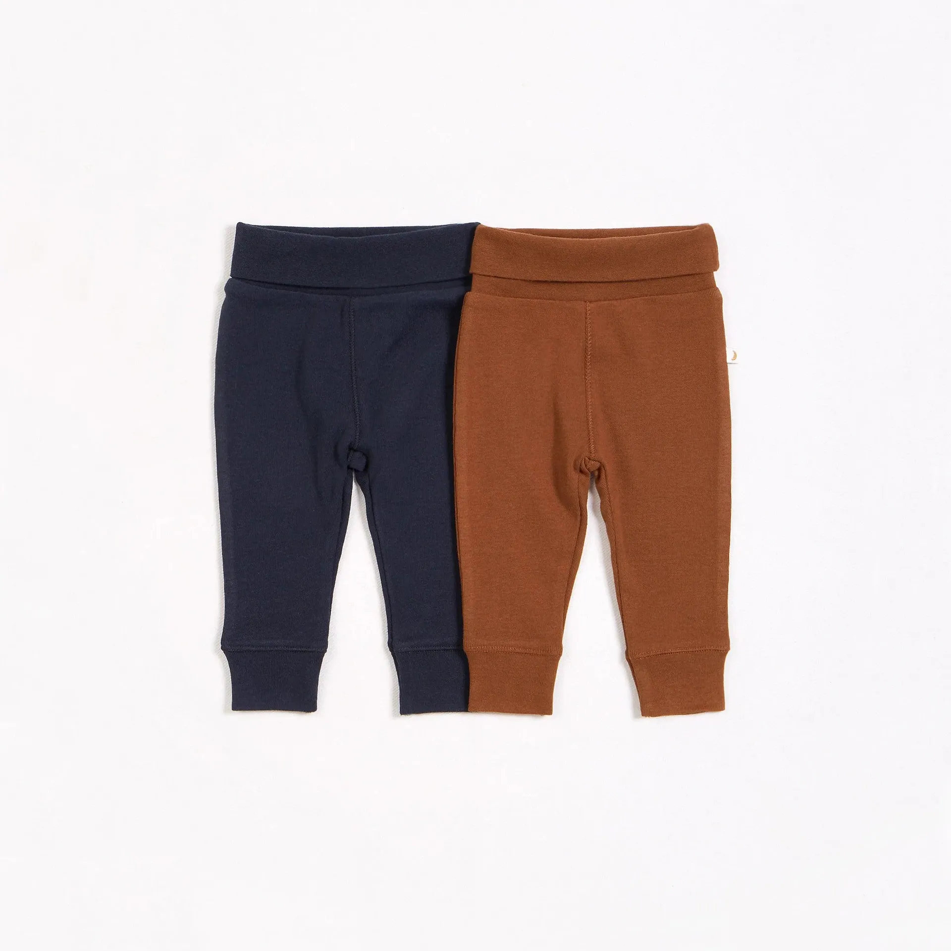 Petit Lem Navy and Brown 2 Pack Pants