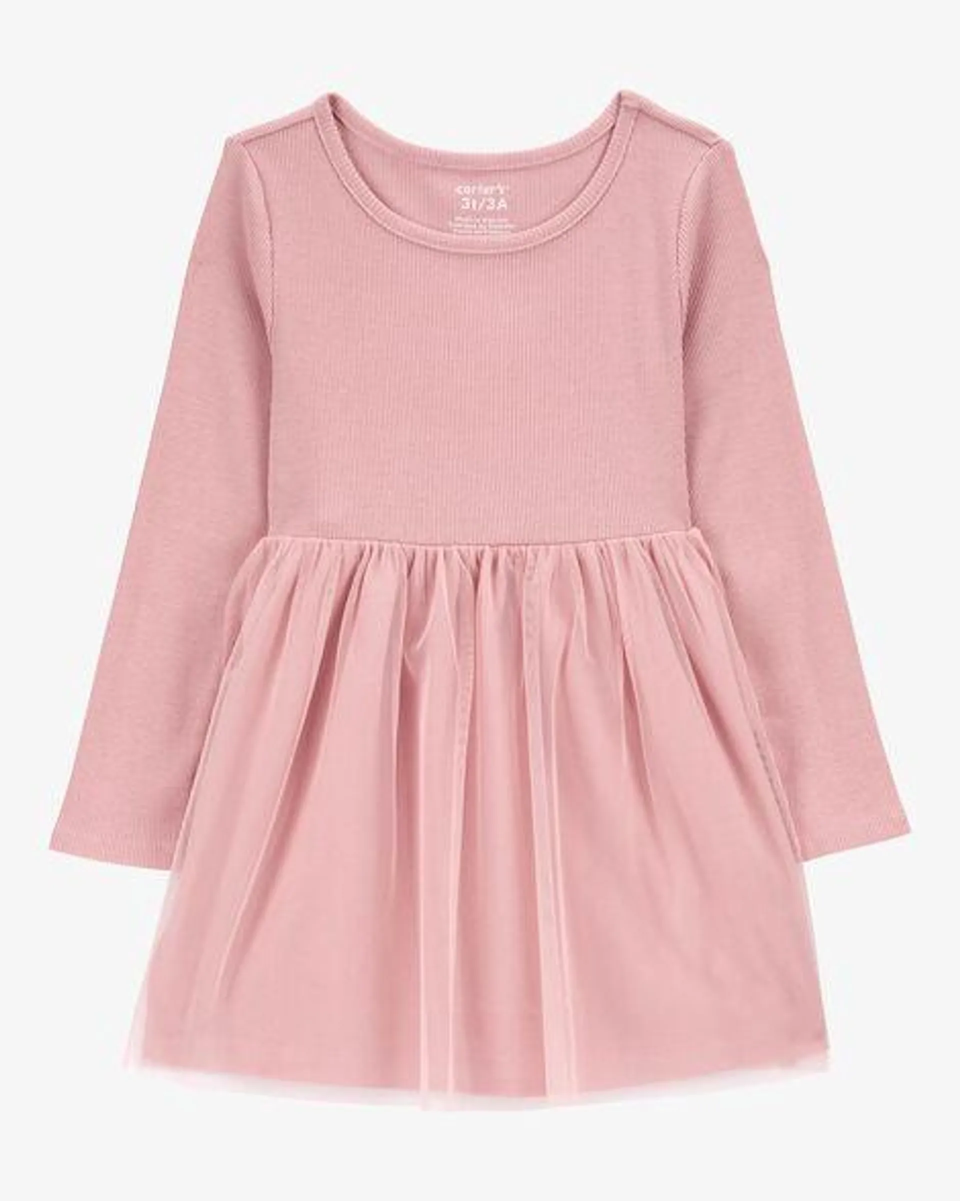 Baby Tutu Long-Sleeve Jersey Dress