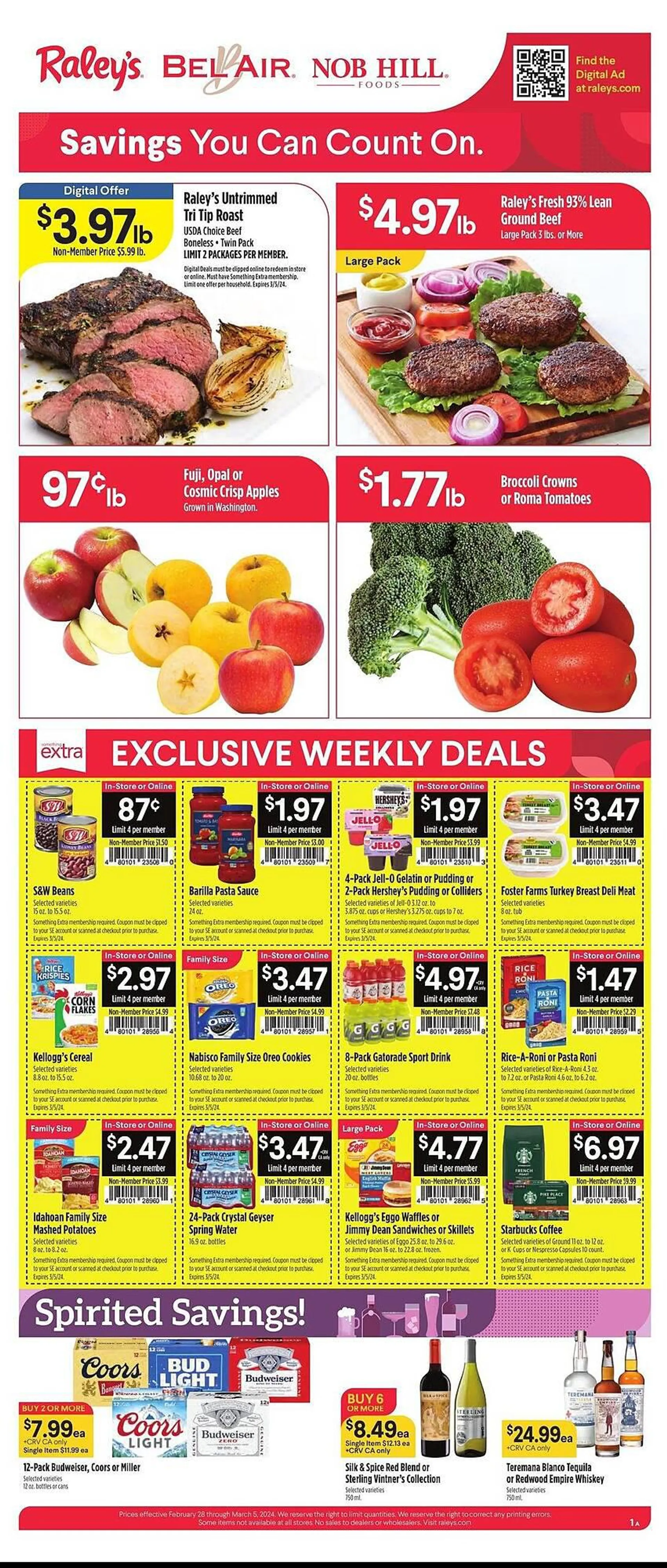 Weekly ad Bel Air Markets Weekly Ad from February 28 to March 5 2024 - Page 1