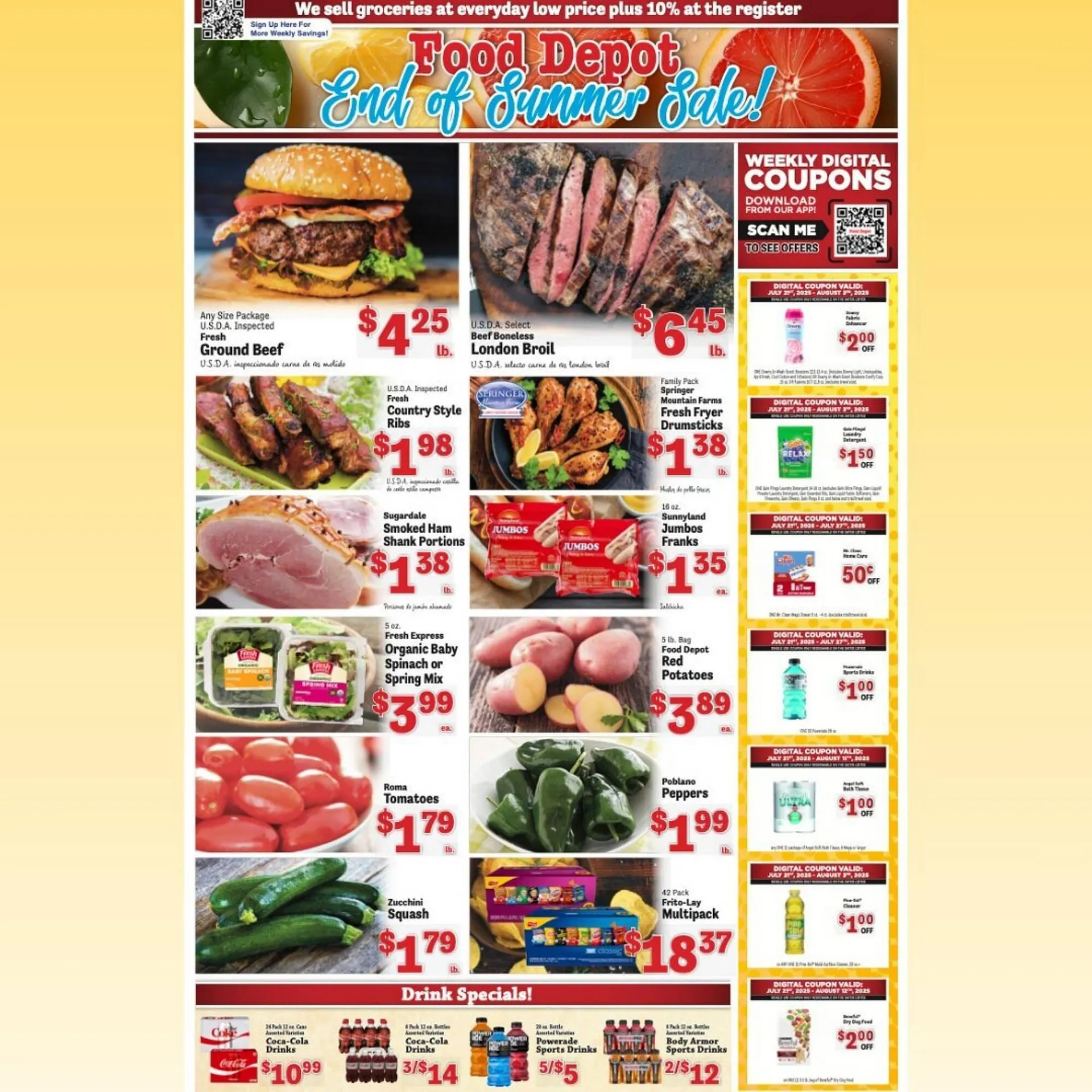 Weekly ad Food Depot Weekly Ad from July 21 to July 27 2025 - Page 1