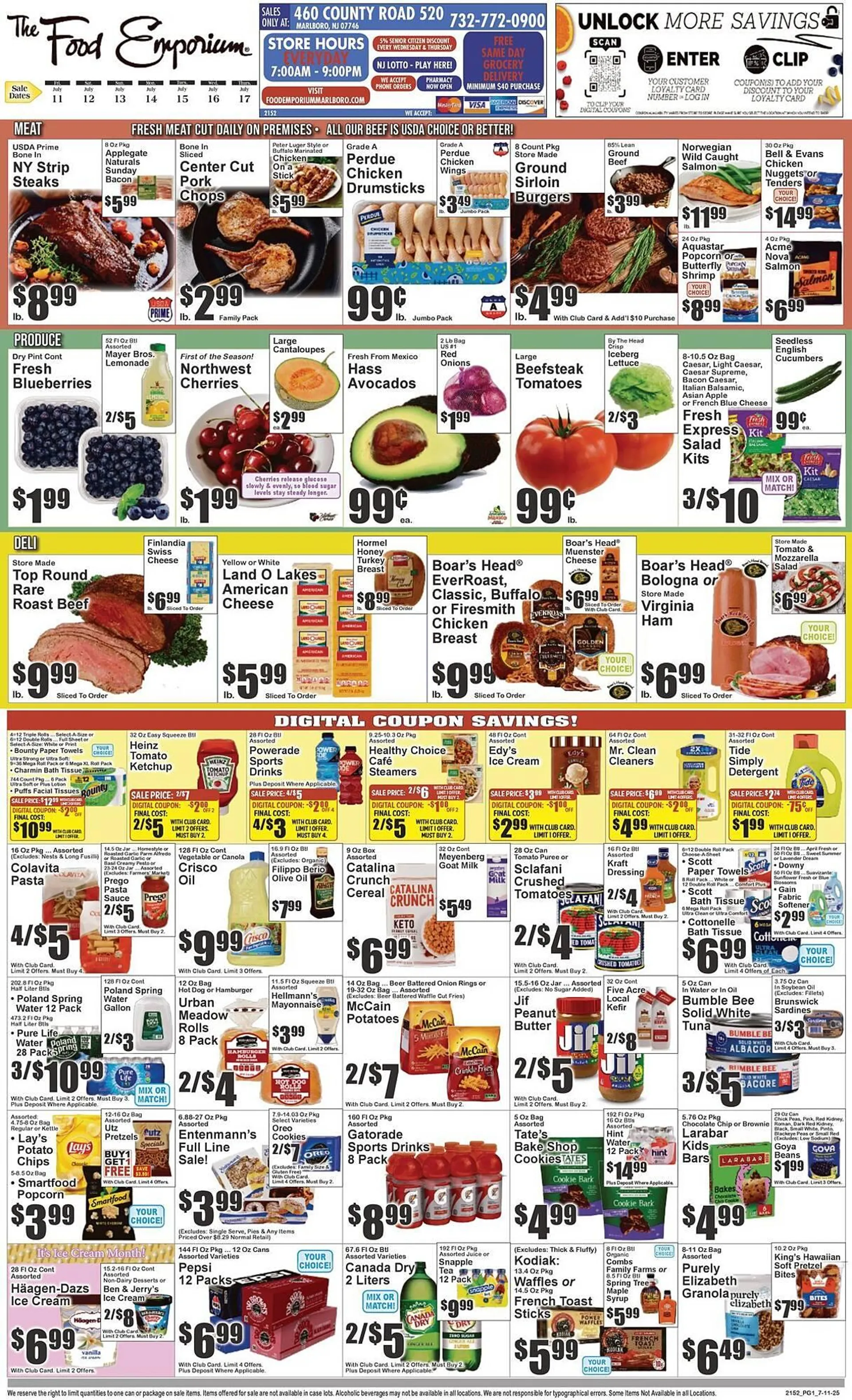 Weekly ad The Food Emporium Weekly Ad from July 11 to July 17 2025 - Page 1