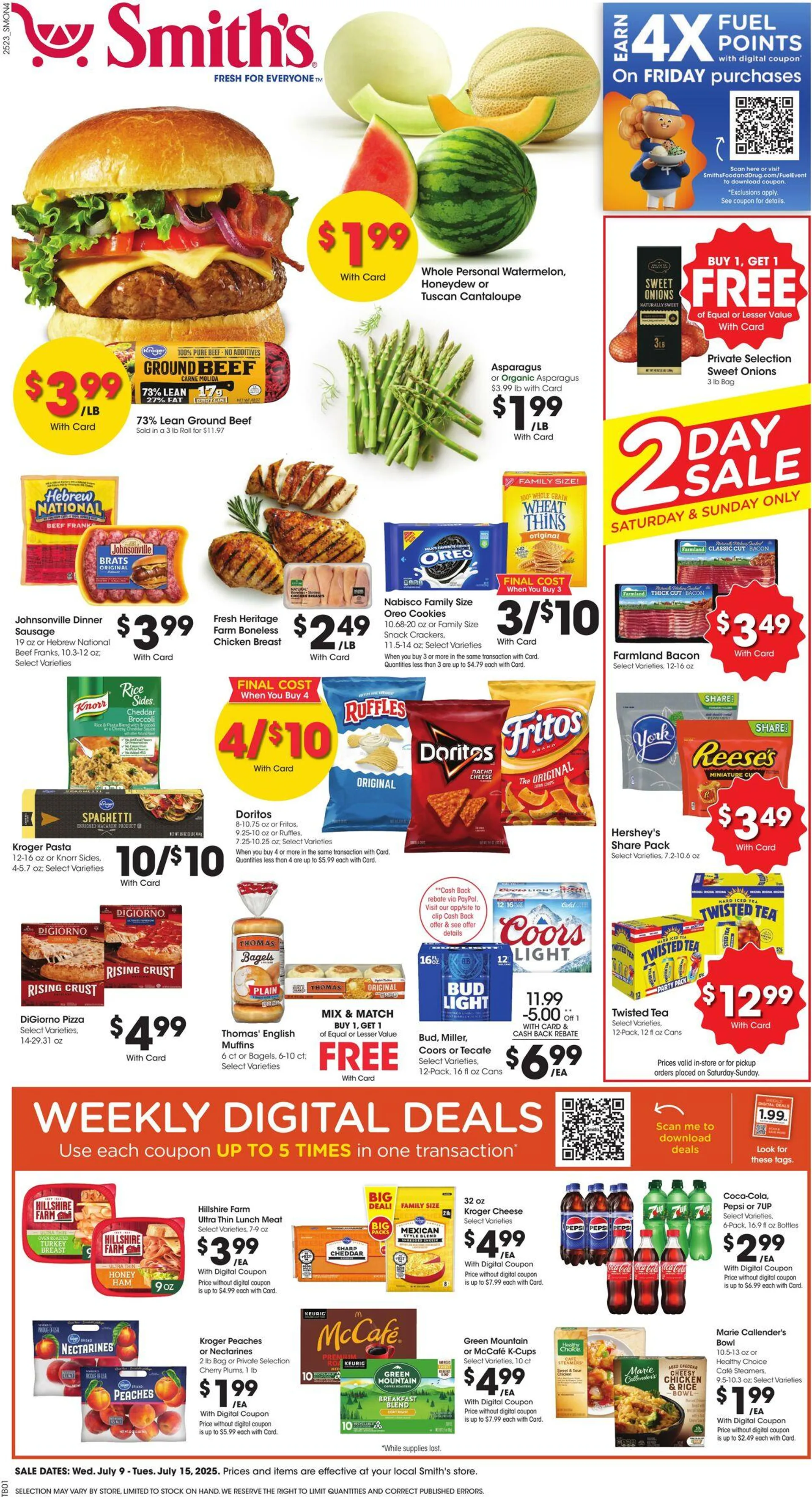 Weekly ad Smith's Current weekly ad from July 9 to July 15 2025 - Page 1