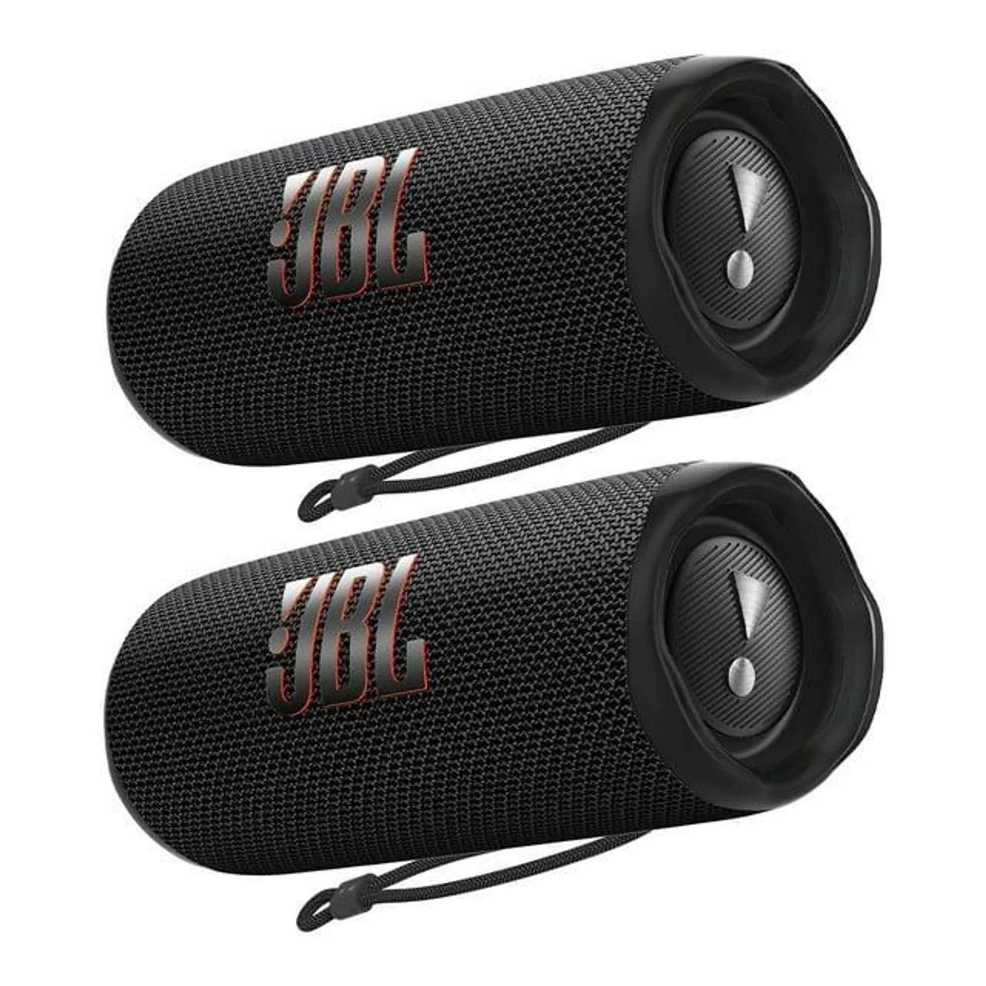 JBL Flip 6 Waterproof Portable Bluetooth Speaker - Pair (Black)