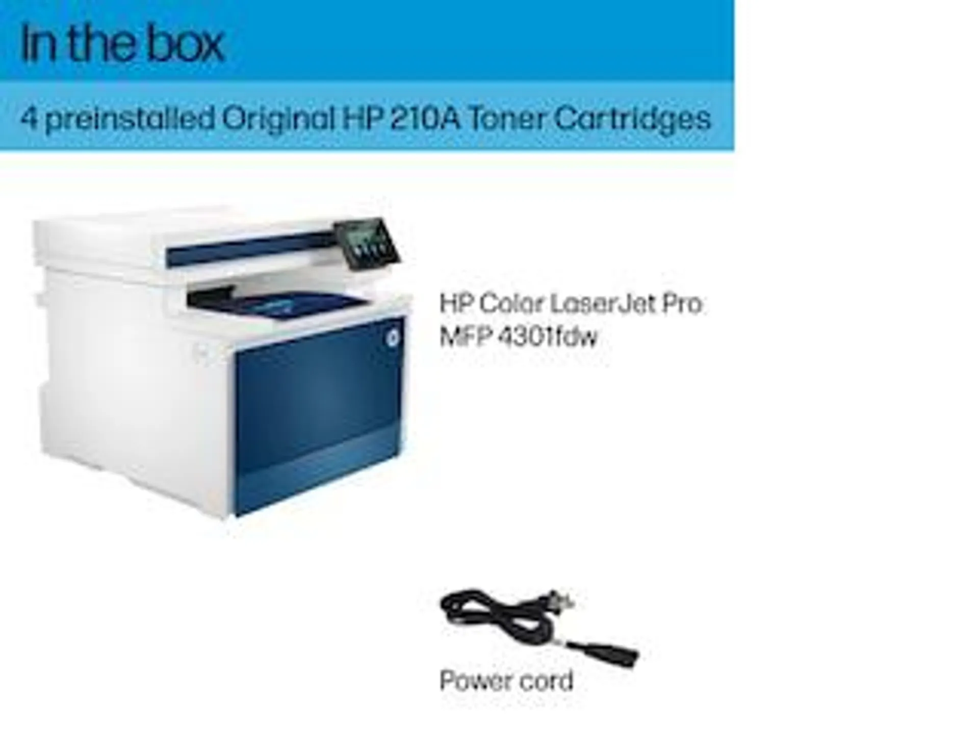 HP Color LaserJet Pro MFP 4301fdw Wireless Printer