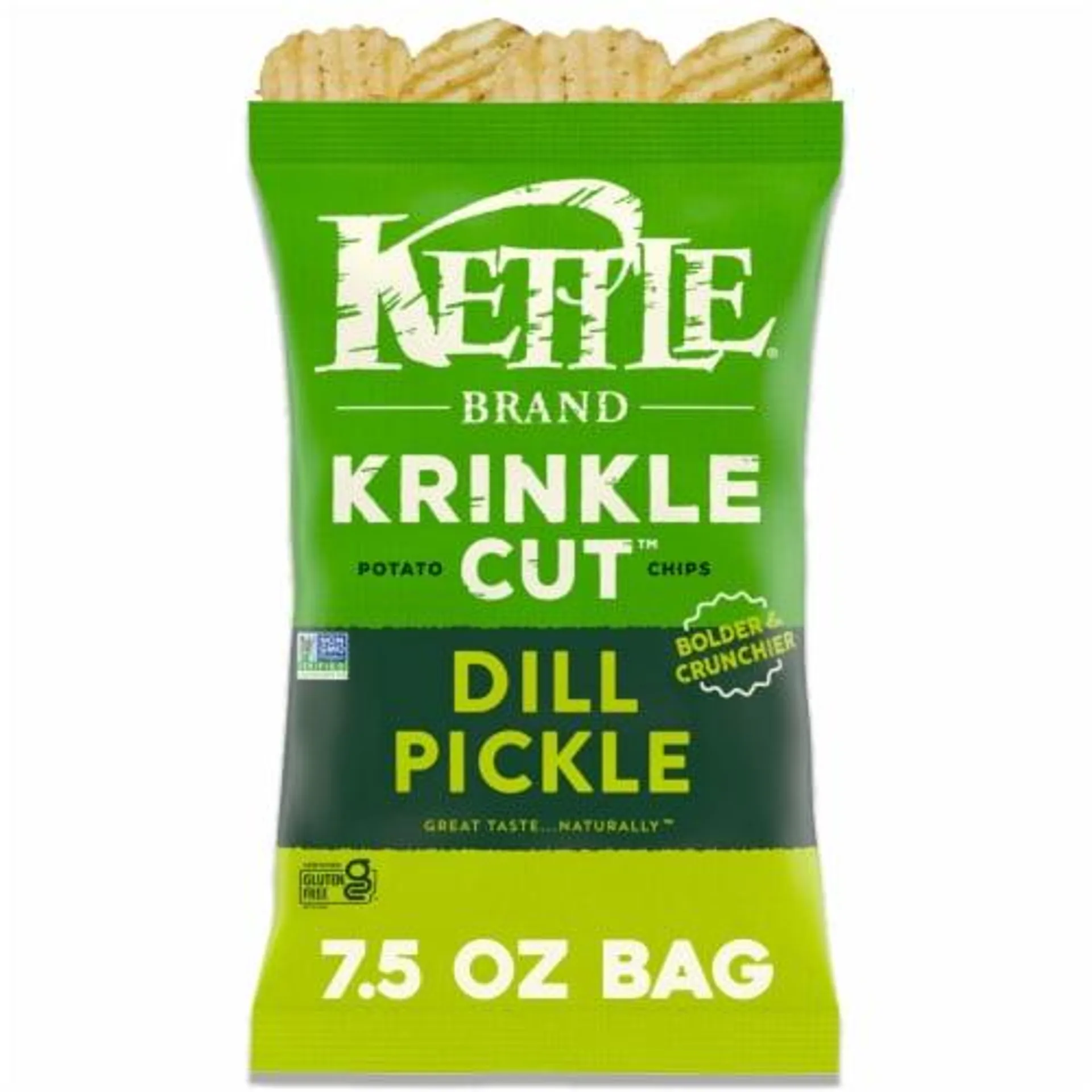 Kettle Brand® Dill Pickle Krinkle Cut™ Kettle Potato Chips