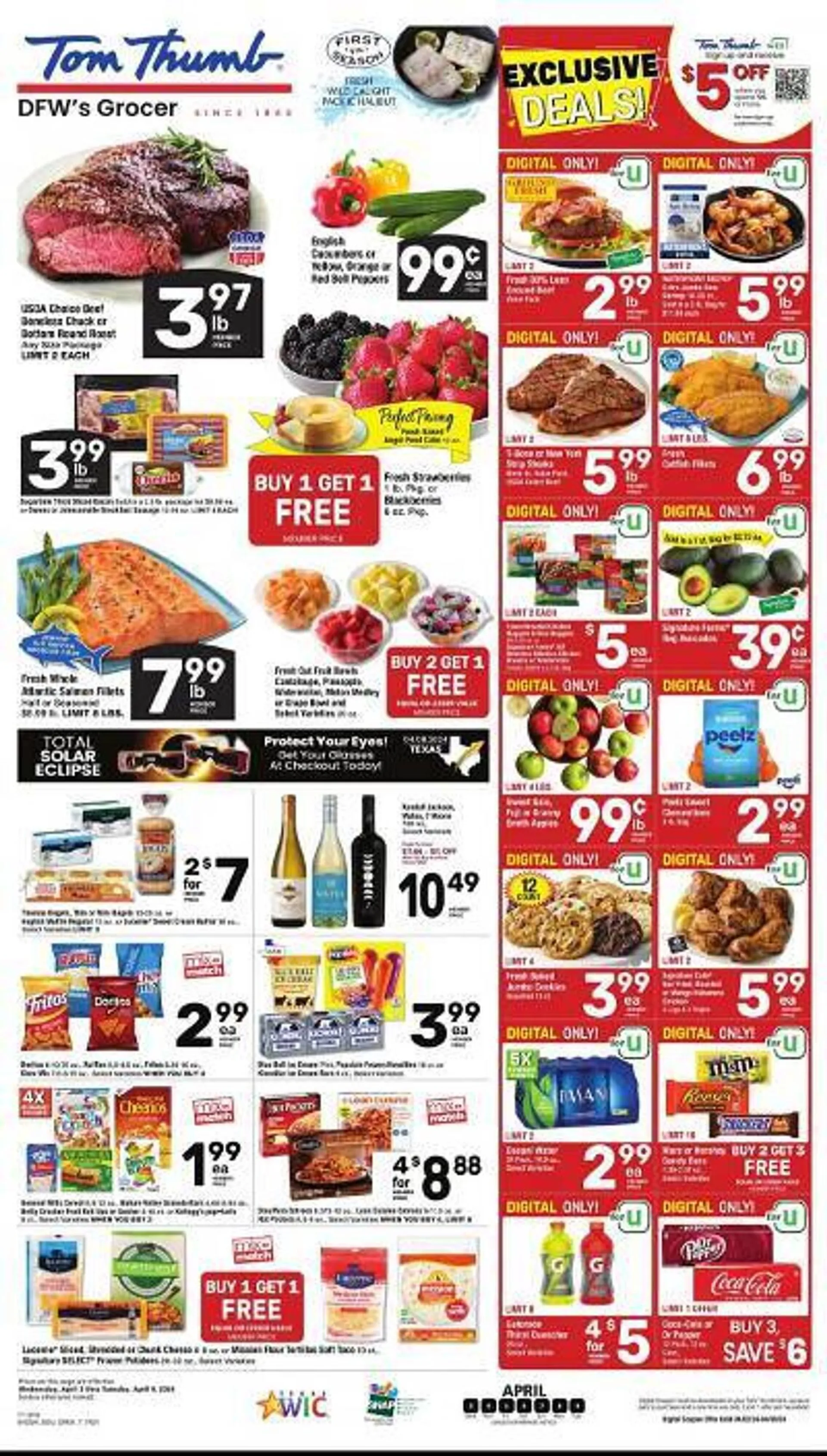 Weekly ad Tom Thumb Weekly Ad from April 3 to April 9 2024 - Page 