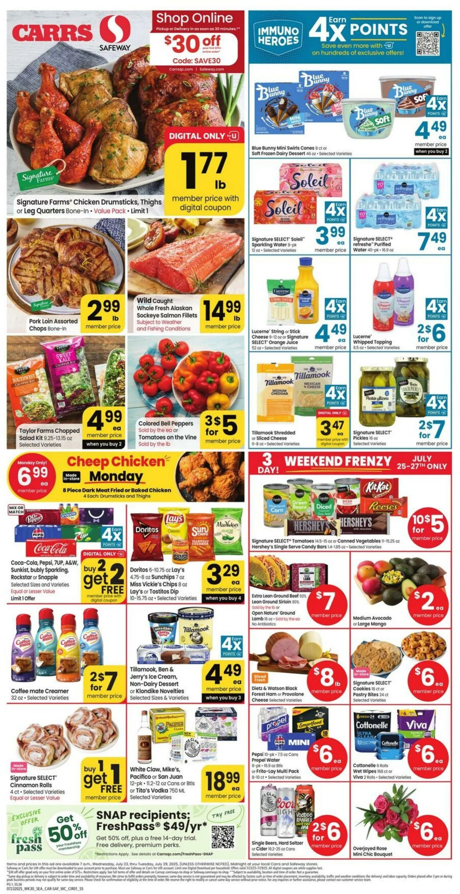 Weekly ad Carrs from July 23 to July 29 2025 - Page 1