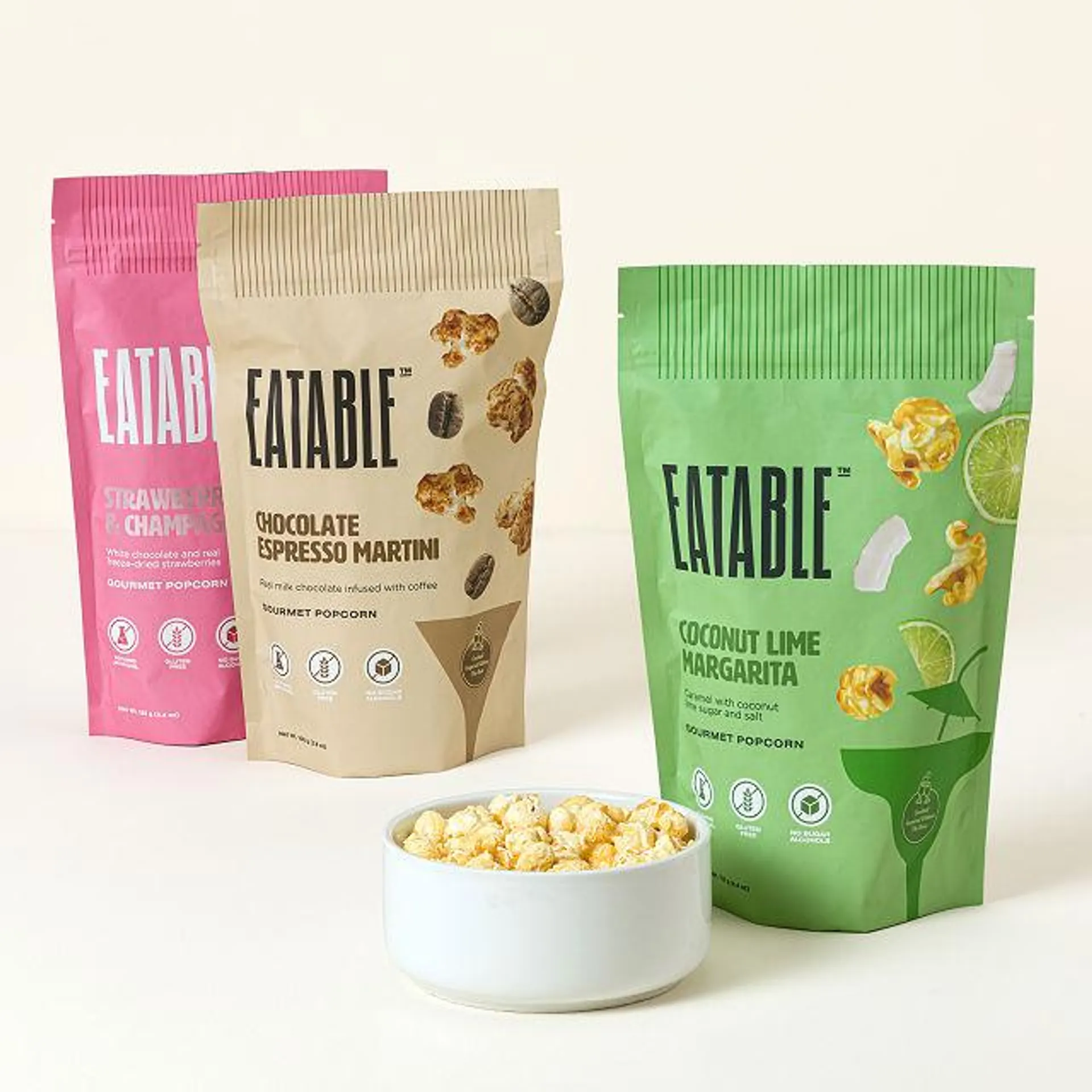 Specialty Cocktail Flavored Popcorn Trio