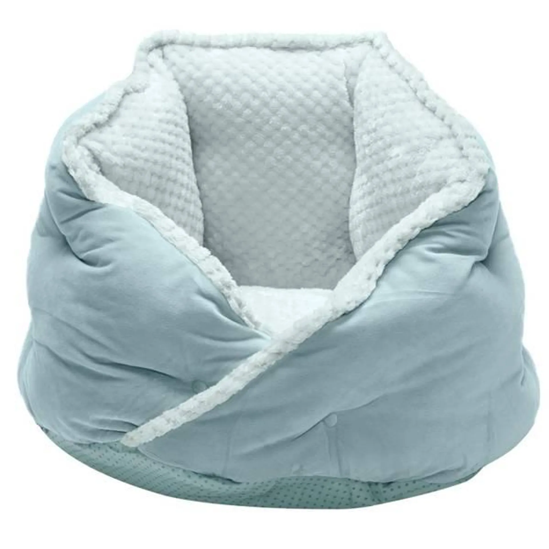 Small Minky Faux Fur & Velvet Calming Hug Bed