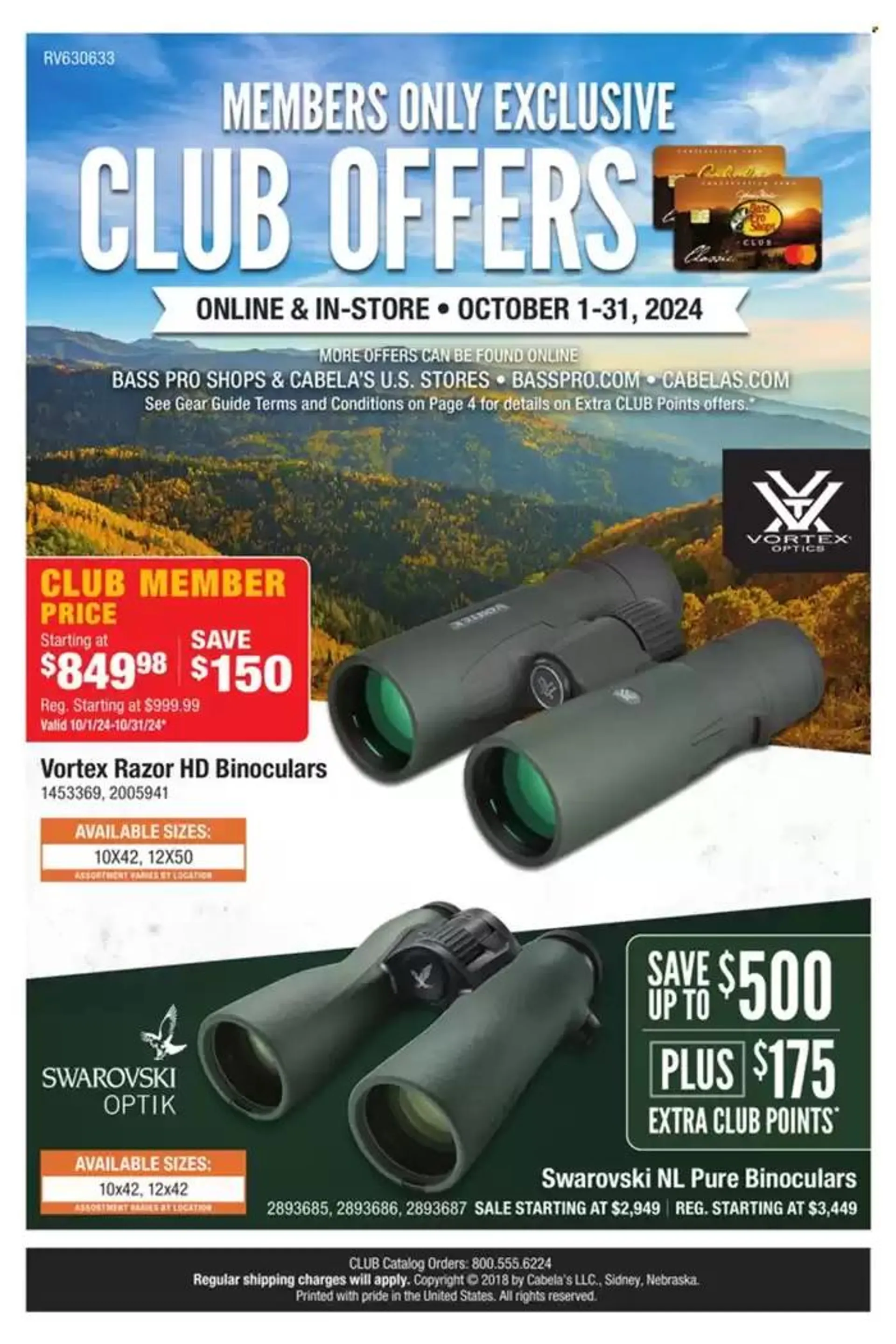 Weekly ad Cabela's Weekly ad from October 1 to October 31 2024 - Page 1