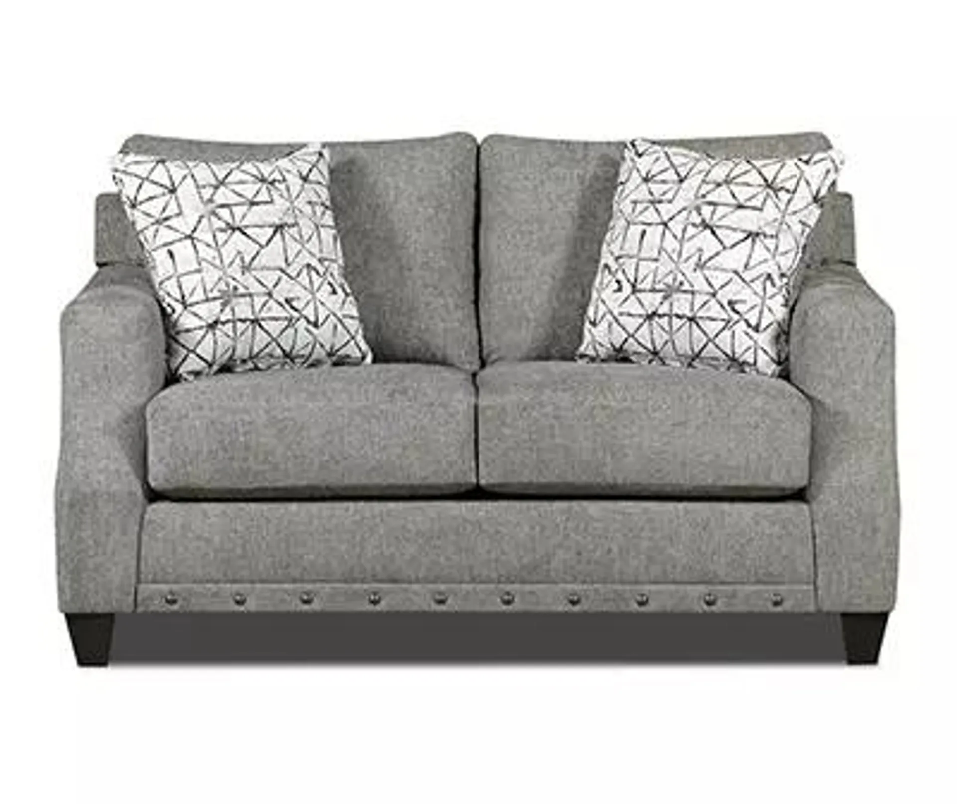 Alexandria Gray Chenille Loveseat