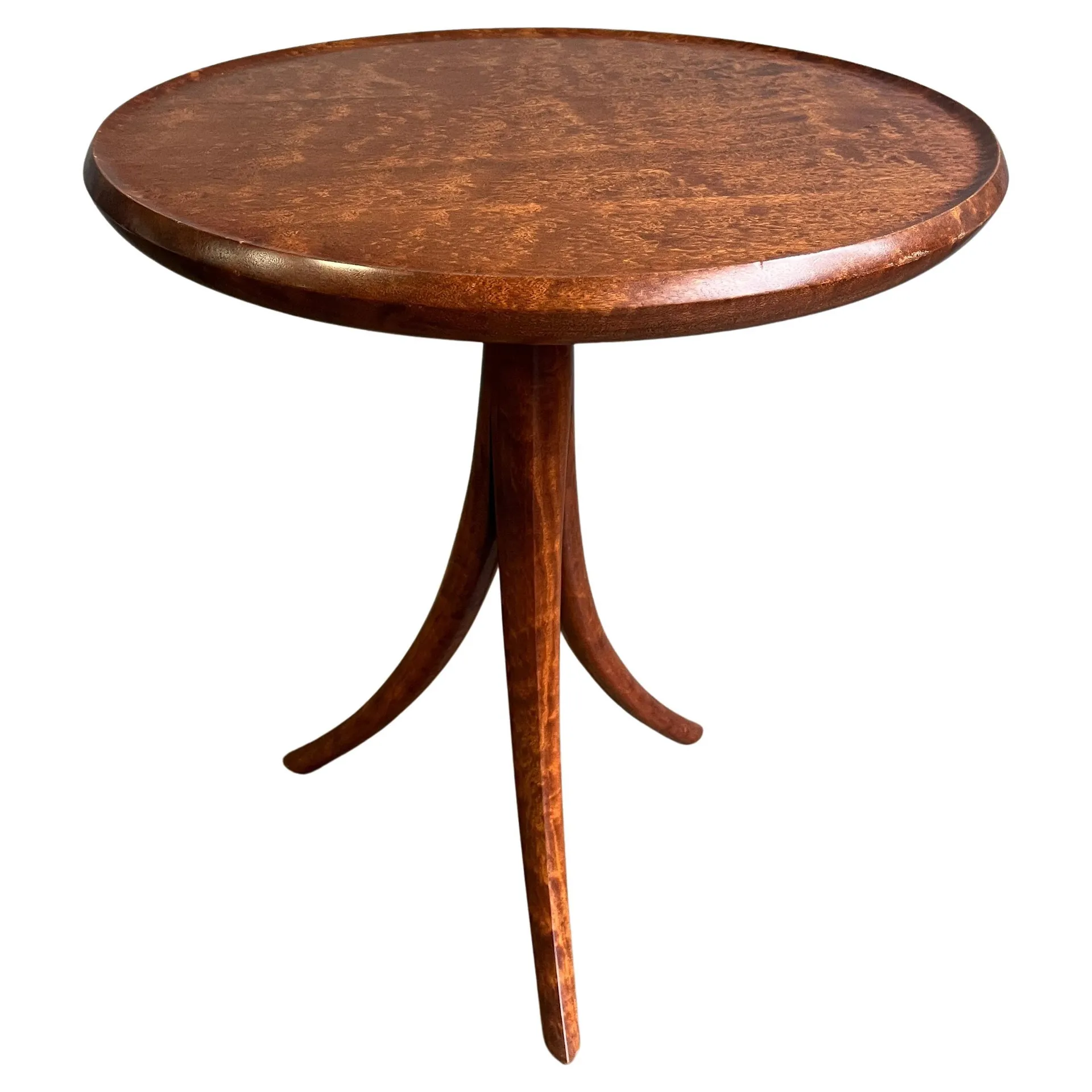 Superb David N. Ebner Studio Craft Tripod Wine Table