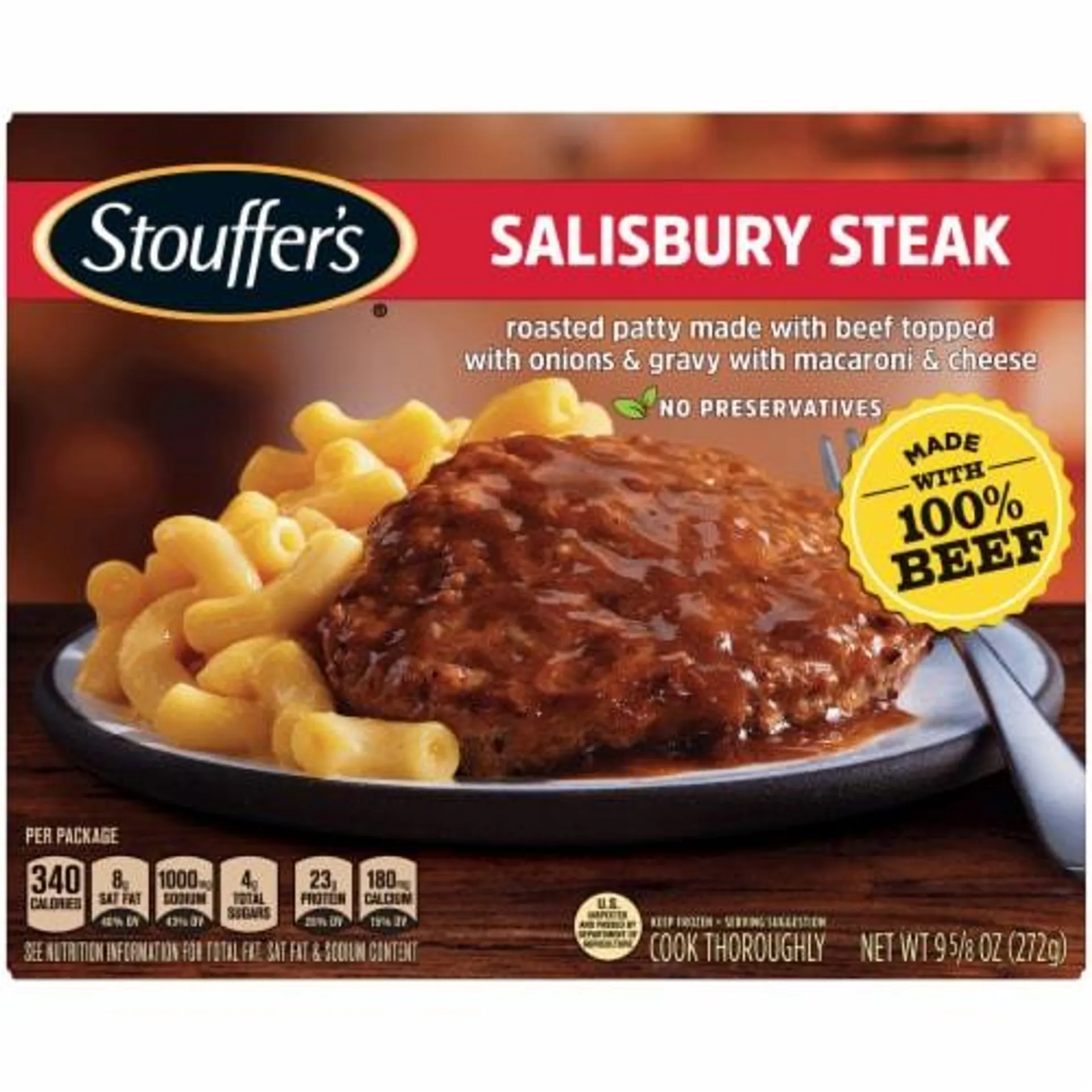Stouffer’s Salisbury Steak Single Serve Frozen Meals