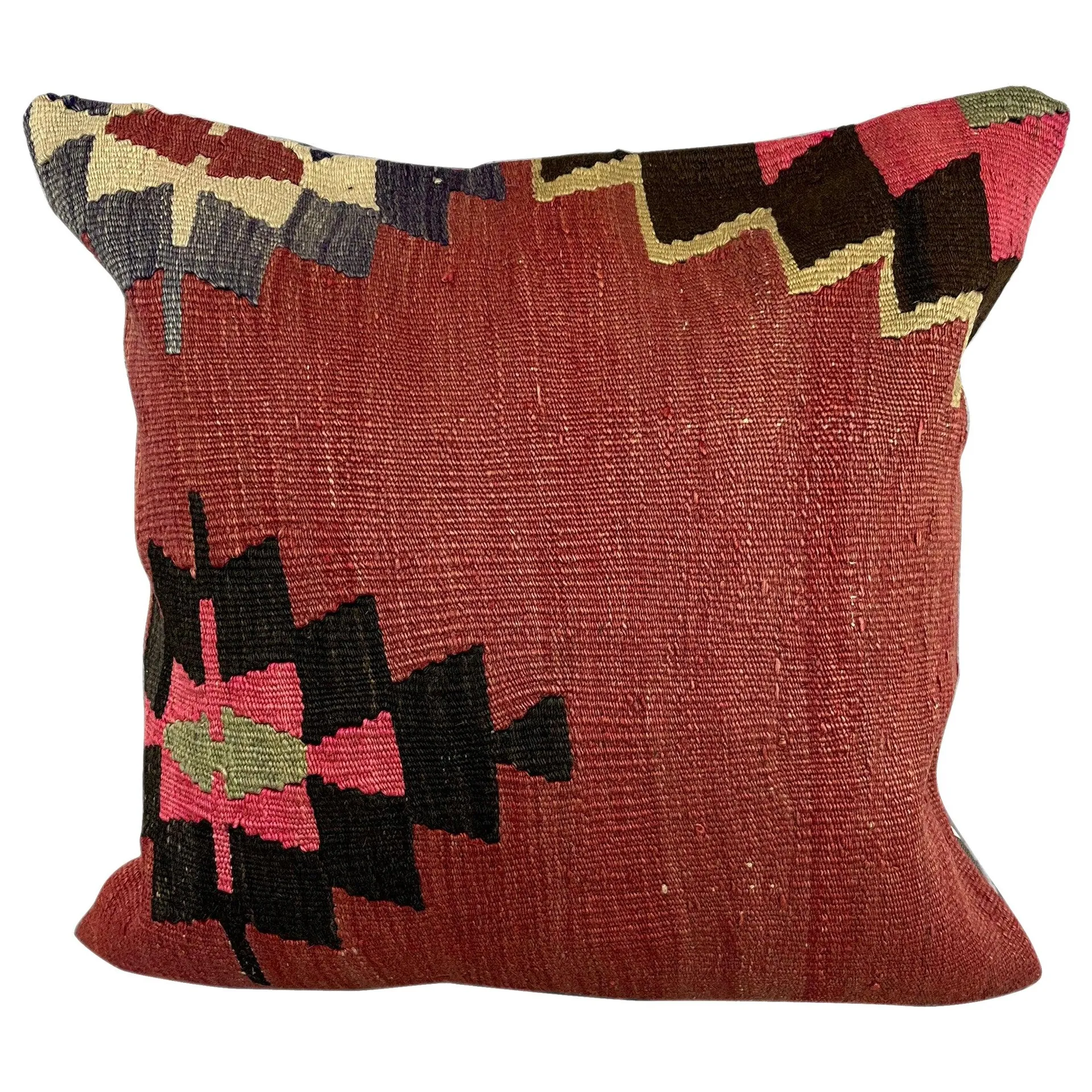 20 x 20 Kilim Pillow Turkish Cushion Natural Design Pillow Cushion Cover #6759