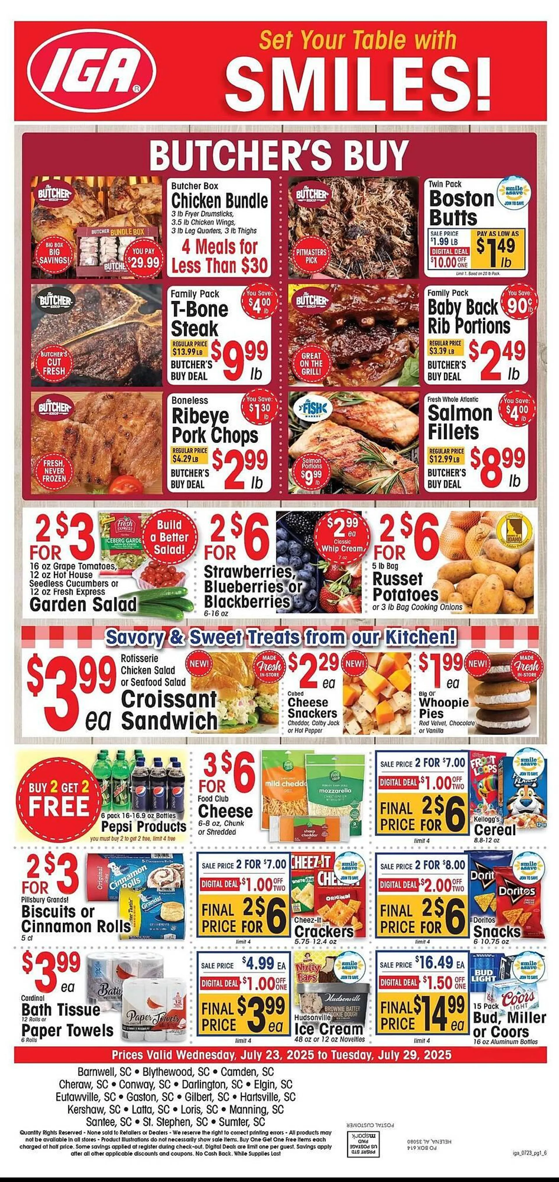 Weekly ad IGA Weekly Ad from July 23 to July 29 2025 - Page 1