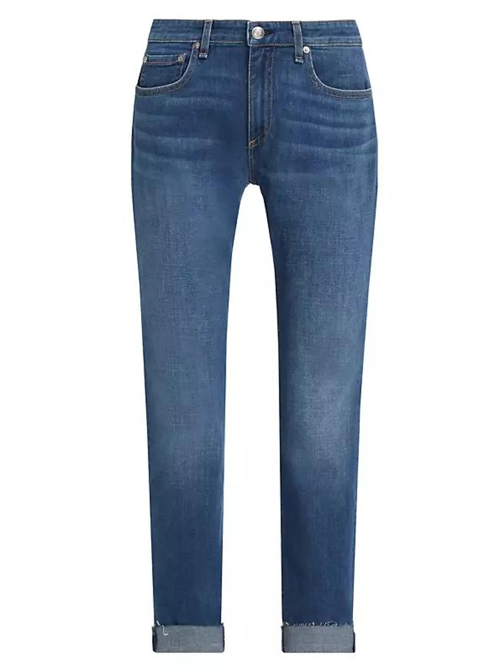 Dre Low-Rise Slim-Fit Boyfriend Jeans