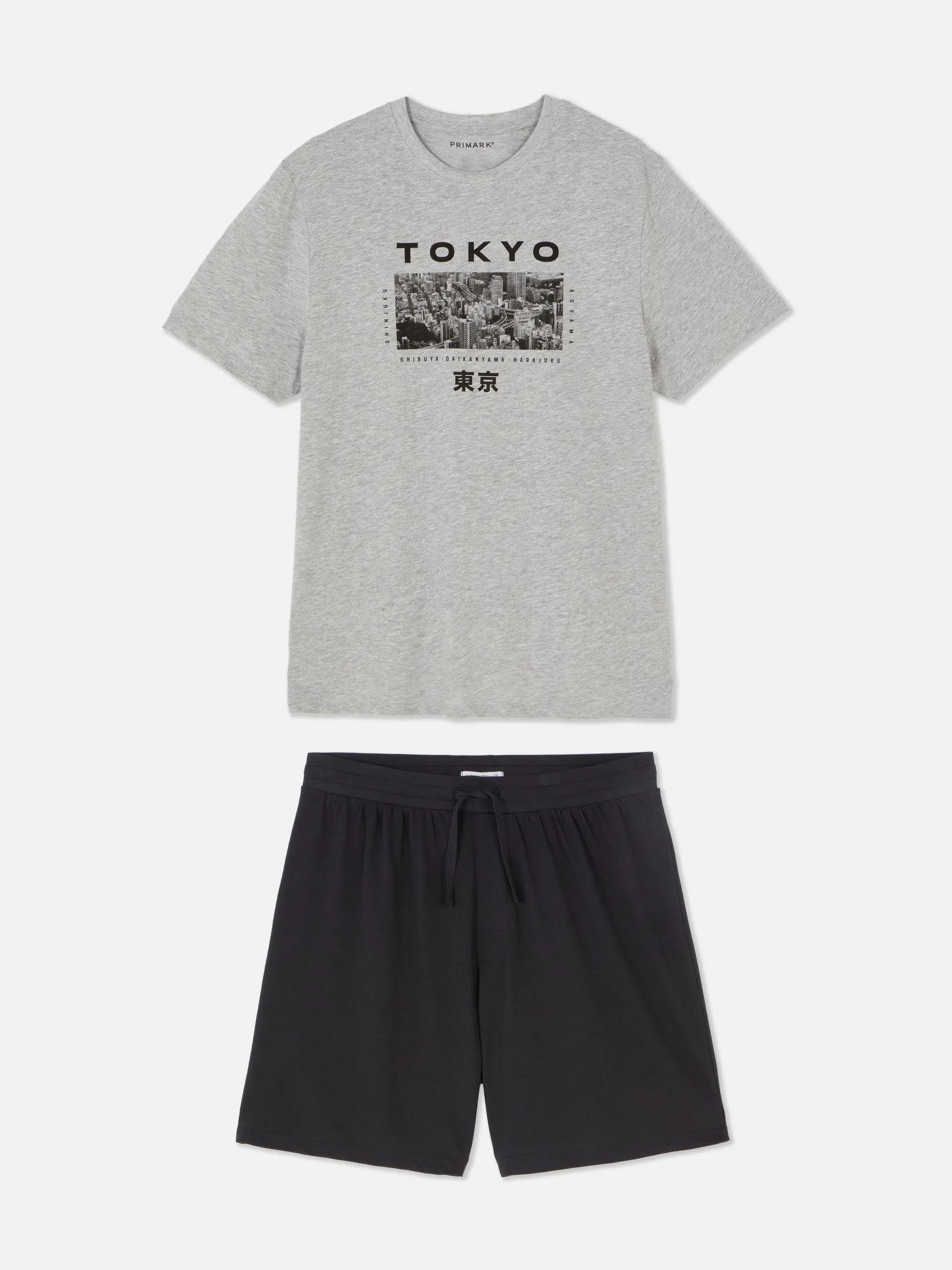 Tokyo T-Shirt and Shorts Pajamas