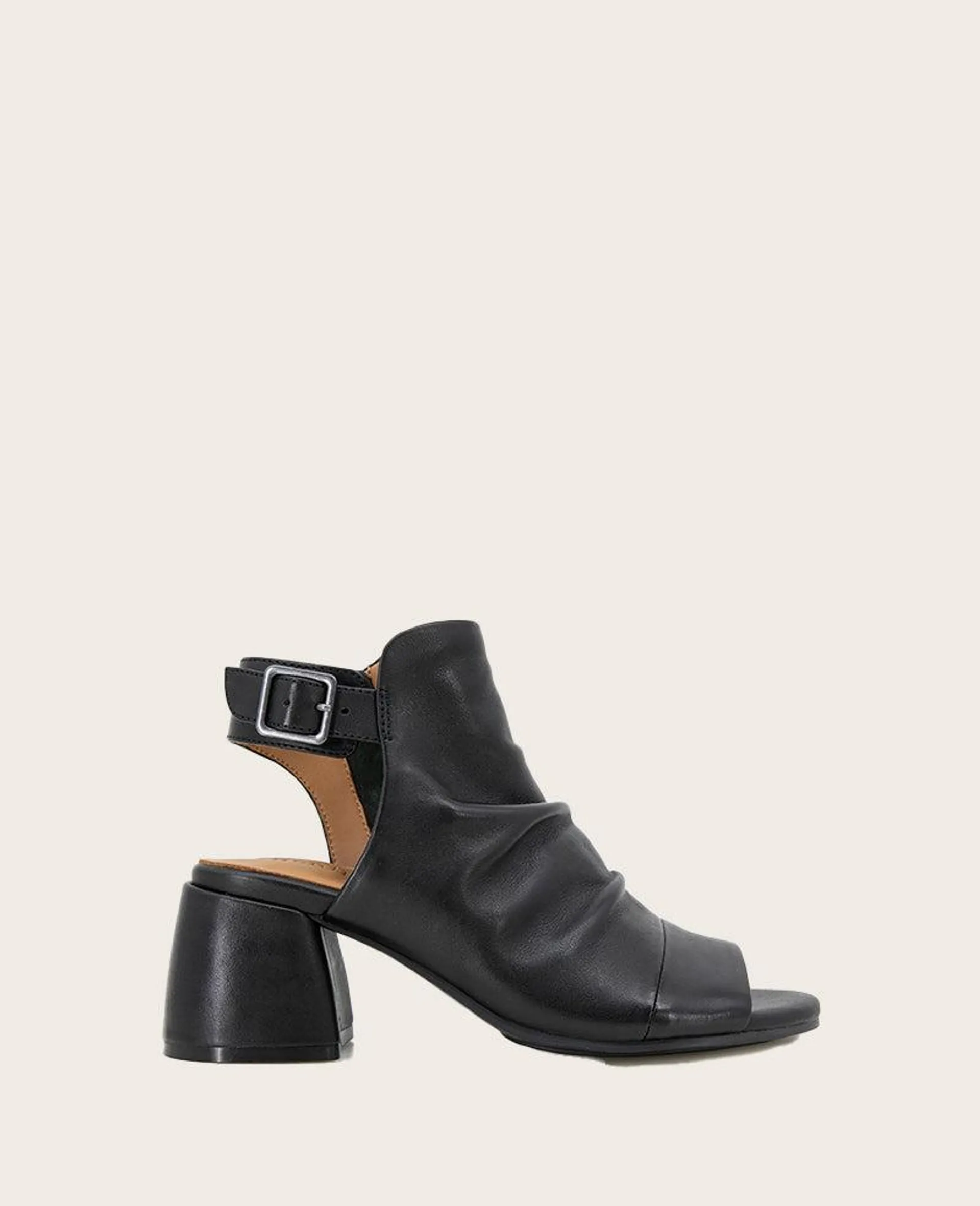 GENTLE SOULS - Marrion Leather Slingback Block Heel Sandal