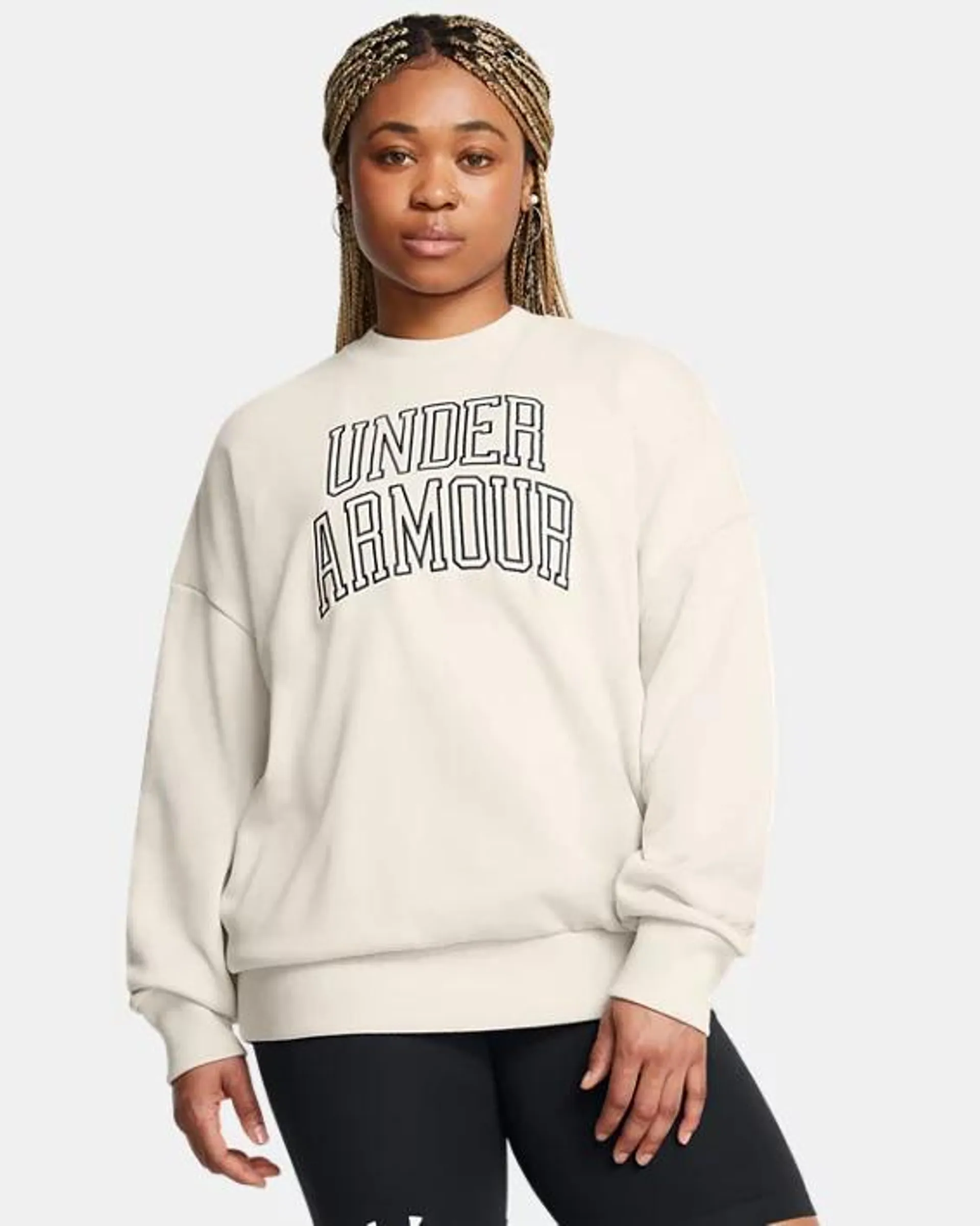 Women's UA Icon Heavyweight Terry Oversized Crew