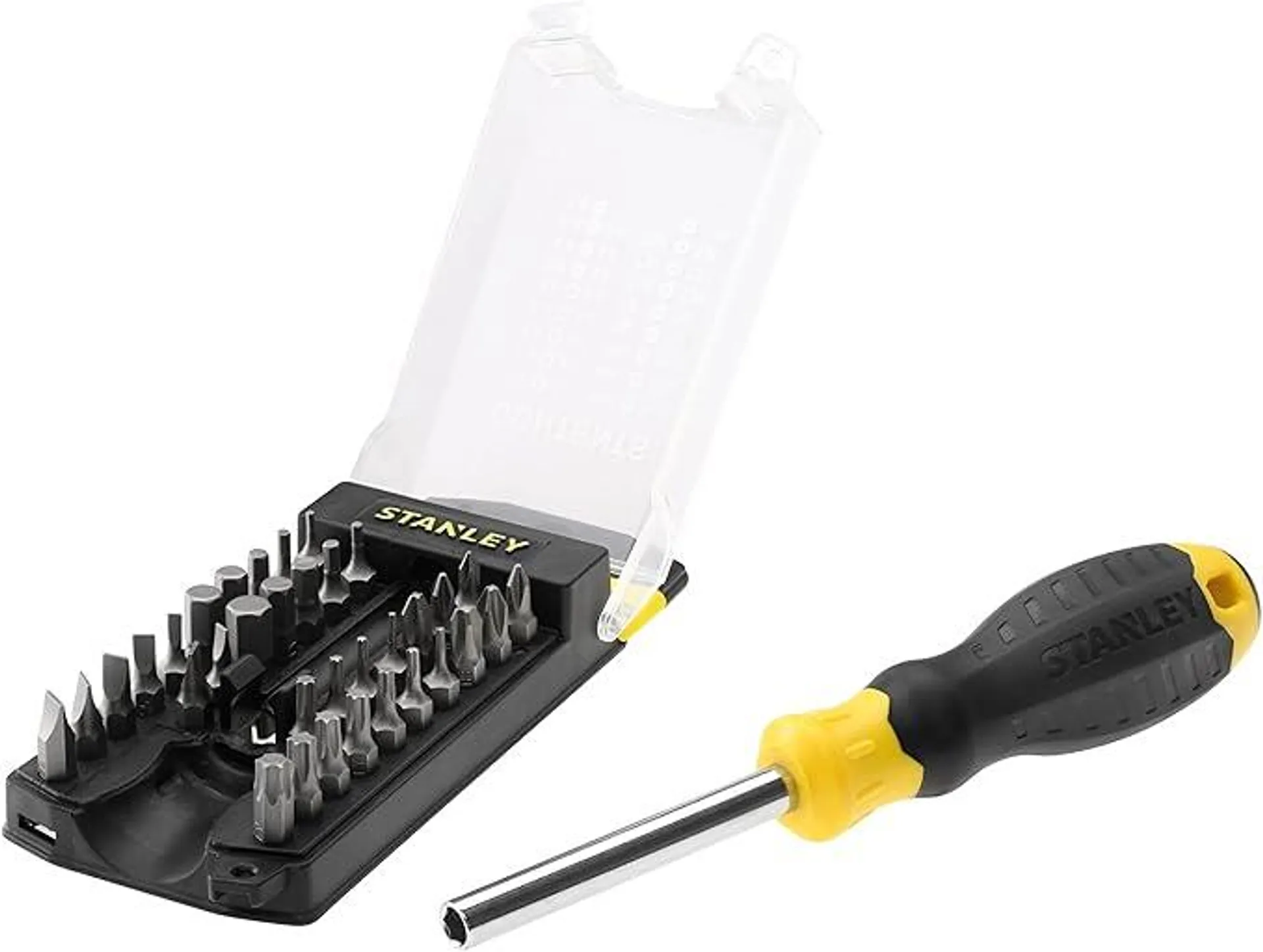 Stanley STHT0-70885 Multi Bit Screwdriver Set (35-piece), Yellow/Black