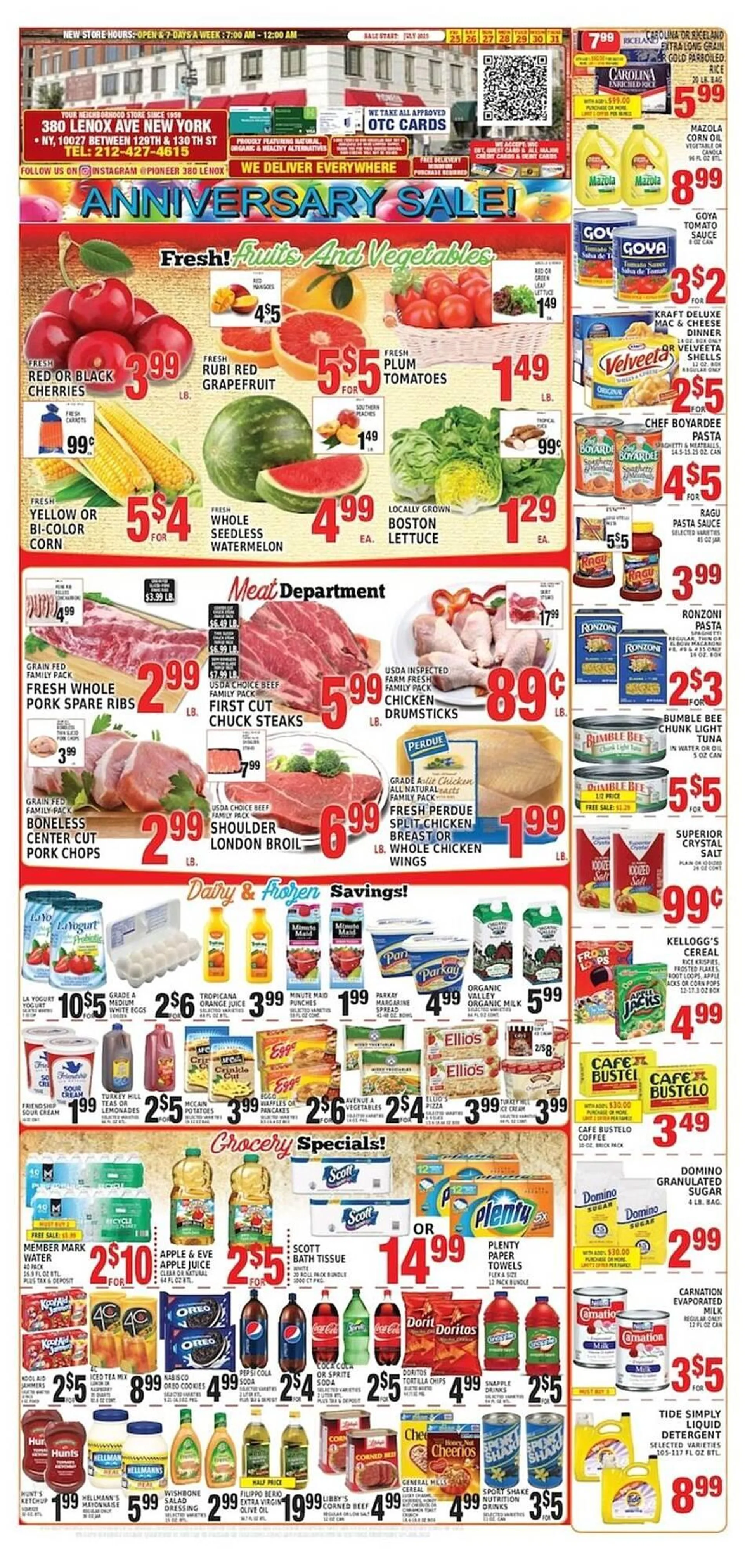 Weekly ad Pioneer Supermarkets Weekly Ad from July 25 to July 31 2025 - Page 1