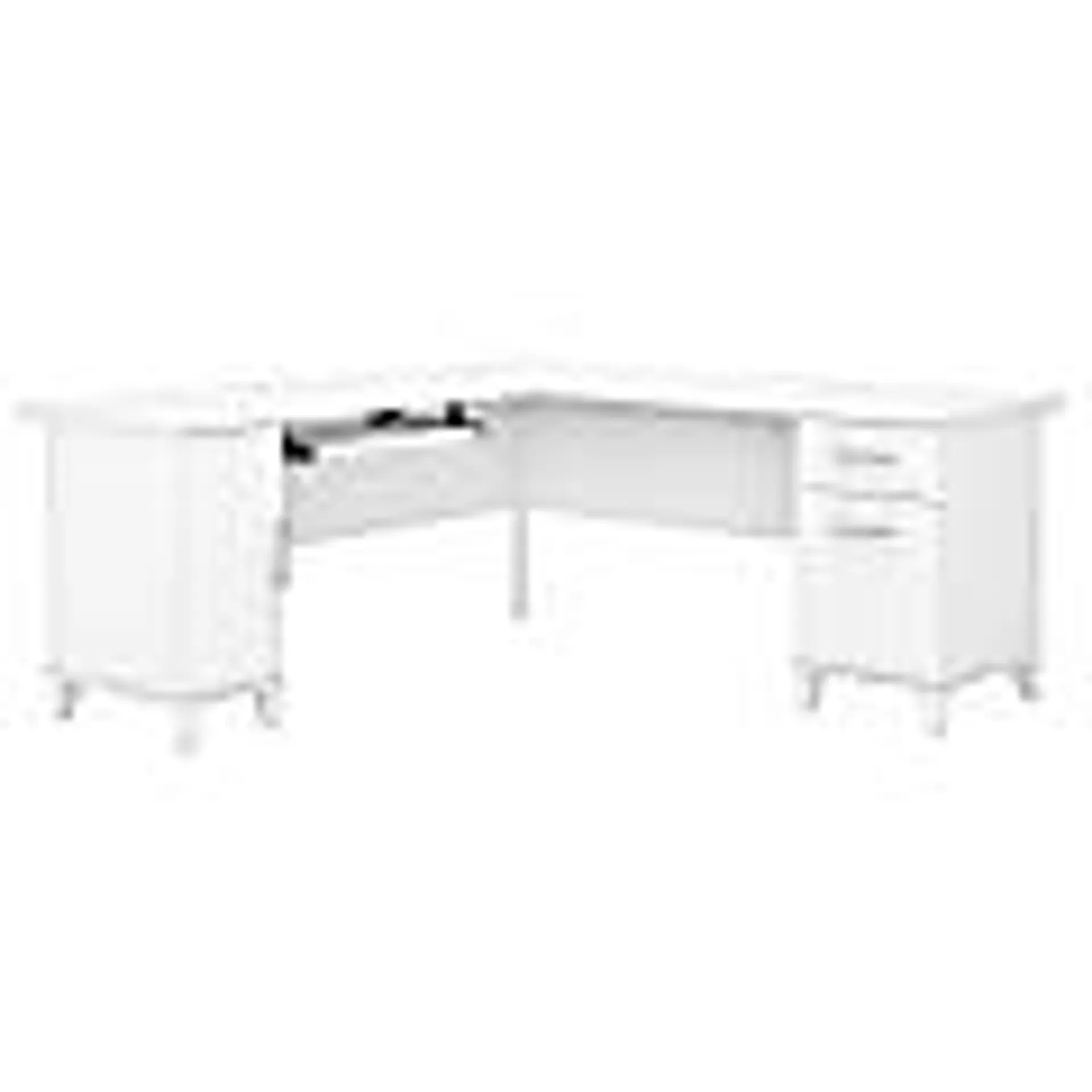 Bush Business Furniture Somerset 72"W L-Shaped Corner Desk, White, Standard Delivery