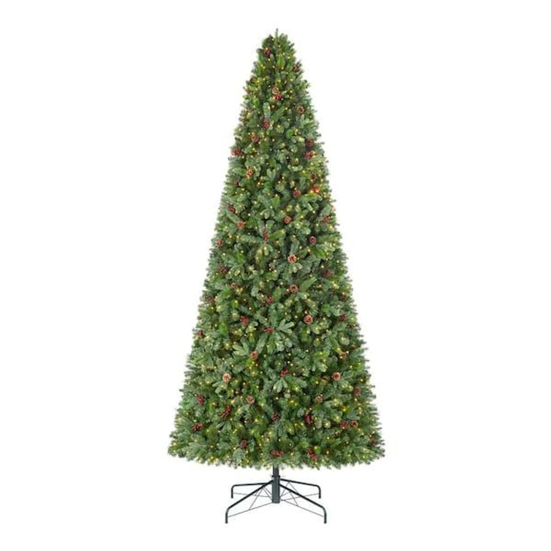 12 ft. Pre-Lit LED Westwood Slim Fir Artificial Christmas Tree with 1,200 Warm White Micro Fairy Lights