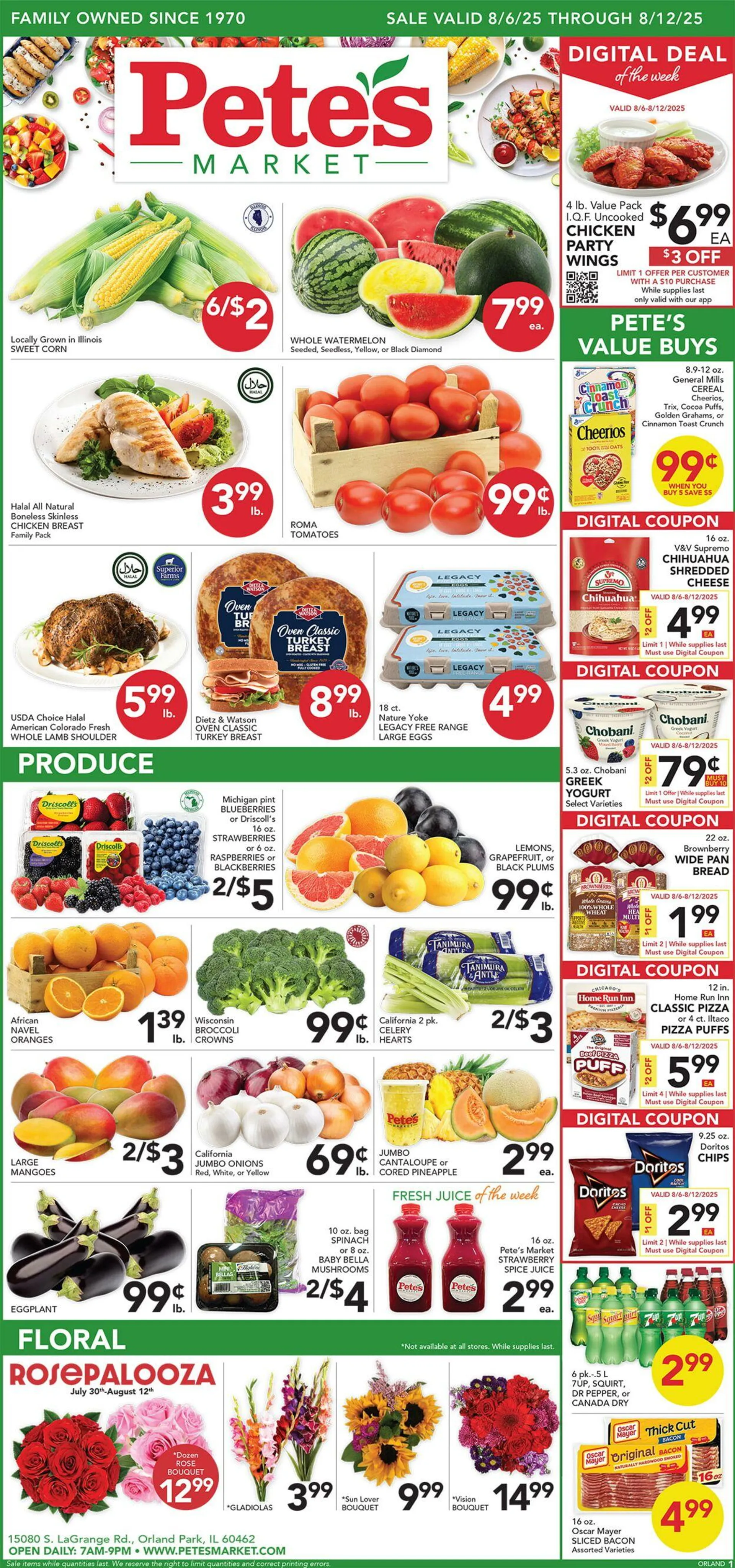 Weekly ad Pete's Fresh Market Current weekly ad from July 30 to August 5 2025 - Page 1