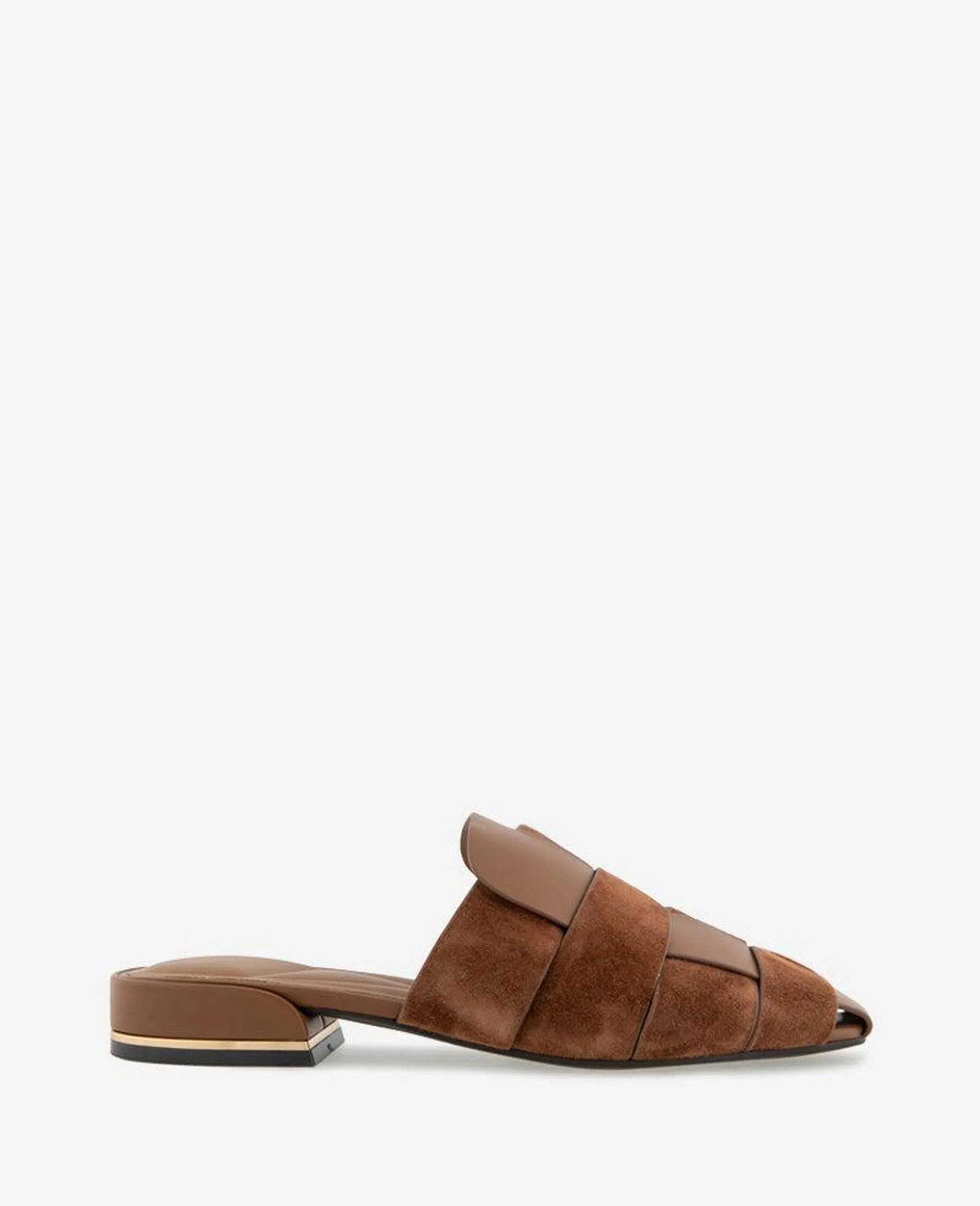 Faina Leather Fisherman Slide Sandal