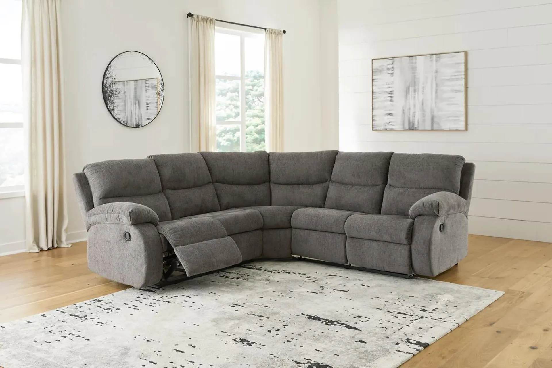 Museum 2-Piece Manual Reclining Sectional