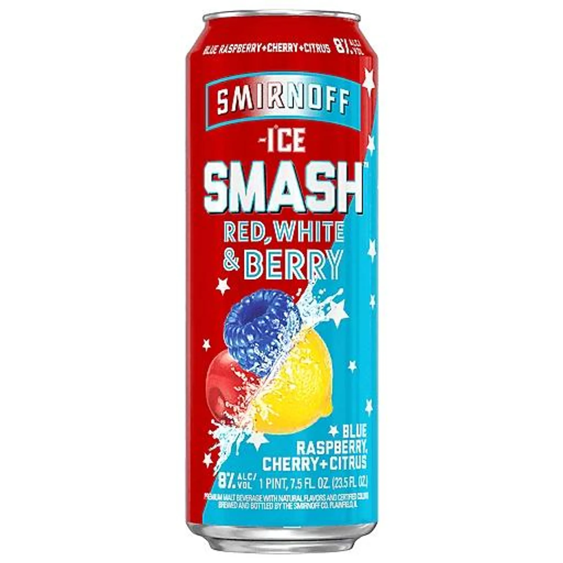 Smirnoff Ice Smash Red/White & Berry Beer 23.5 fl oz Can