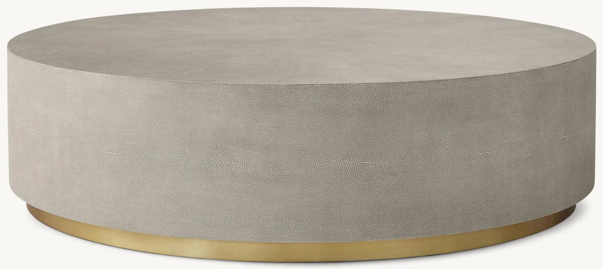 Graydon Shagreen Plinth Round Coffee Table