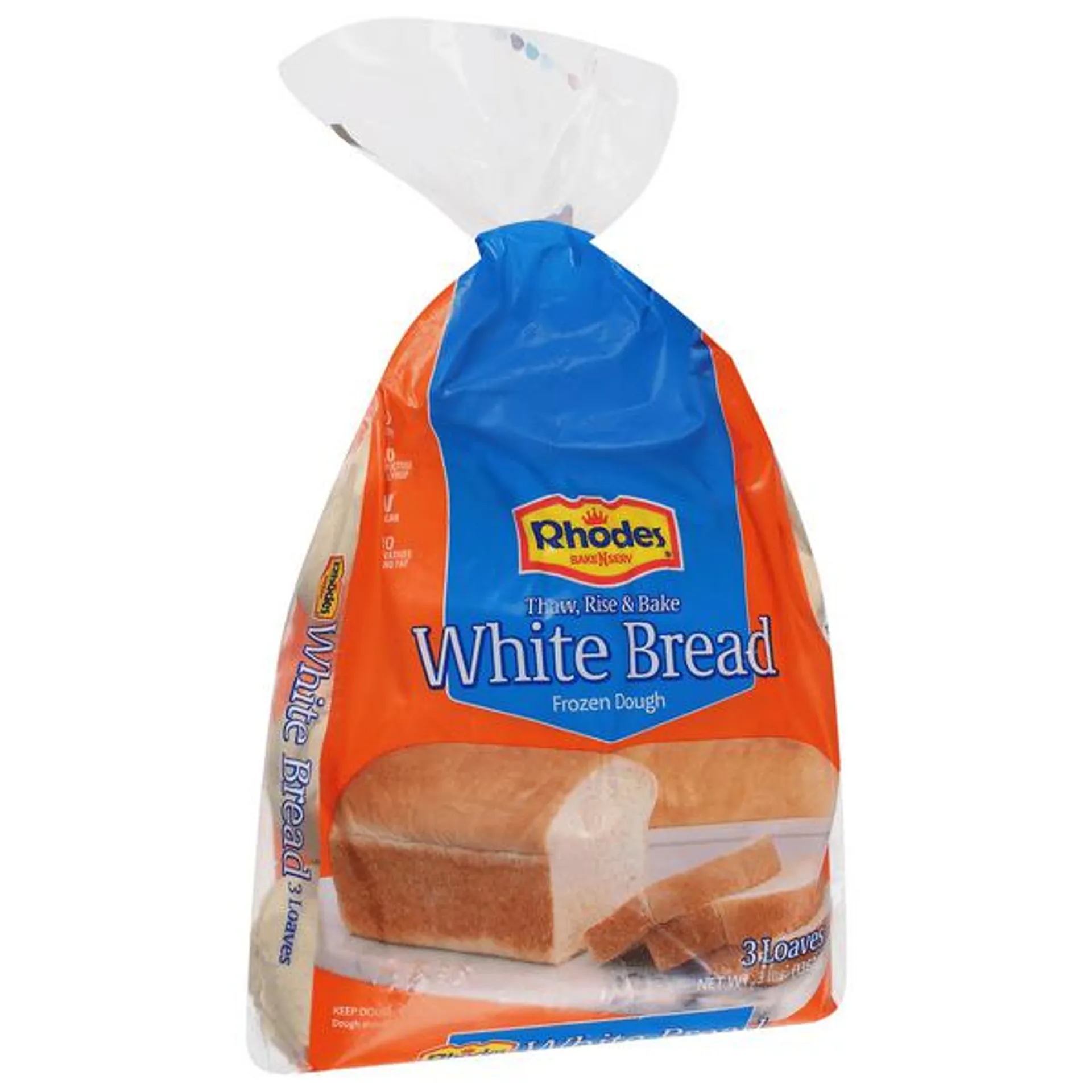 Rhodes Bake-N-Serv Frozen White Bread Dough 3Ct