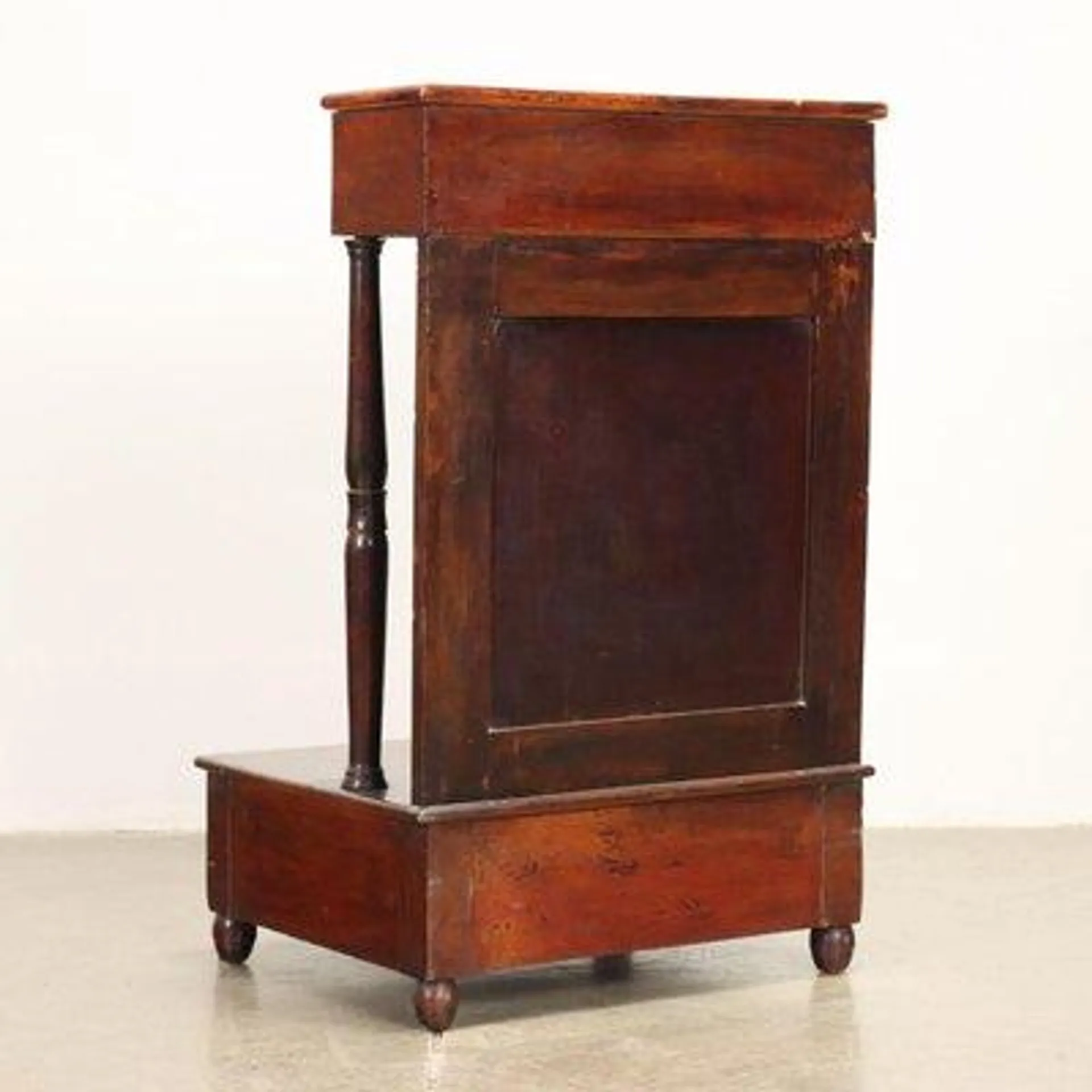 Bedside Table in Walnut, Italy, 19th Century