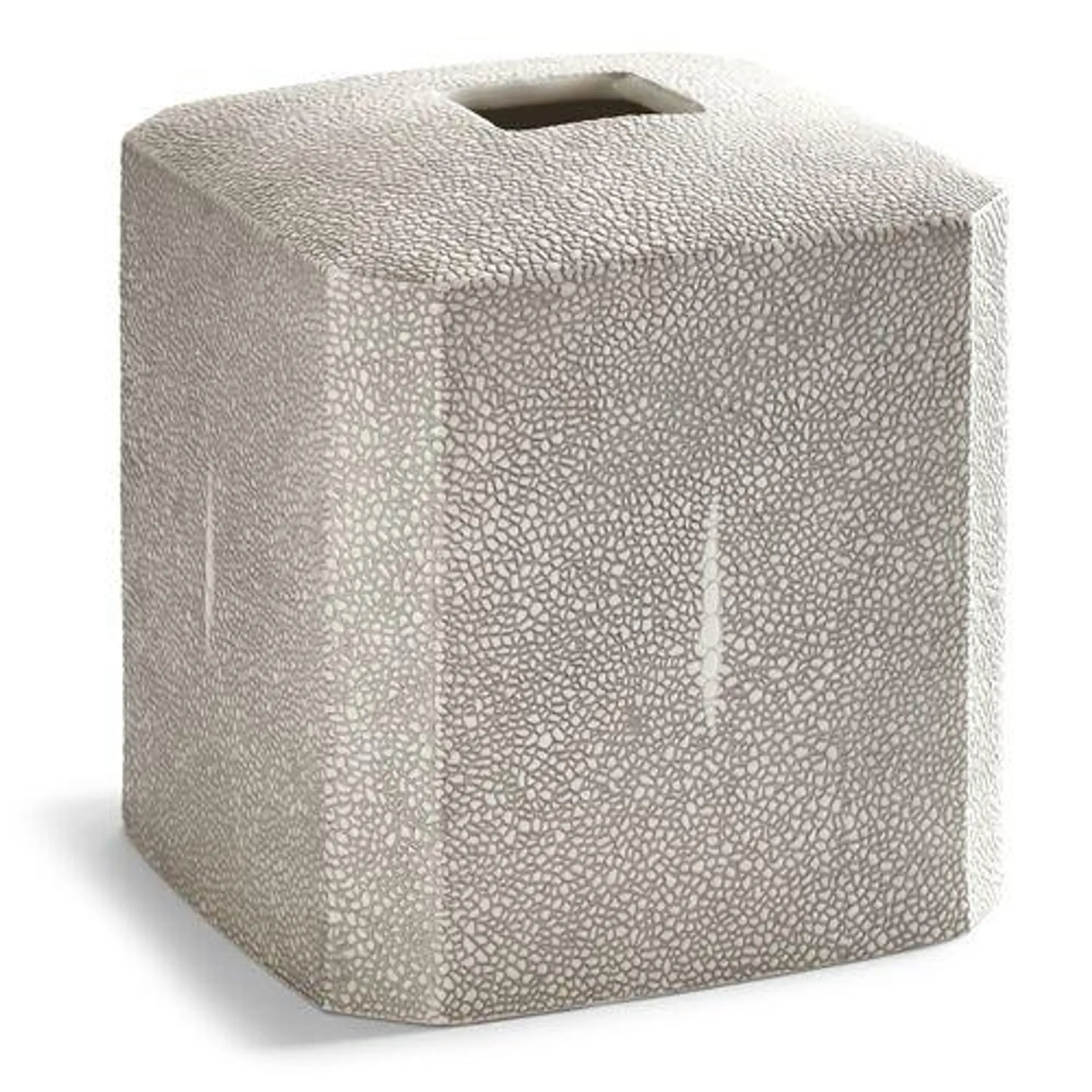 Shagreen Tissue Holder, Gray