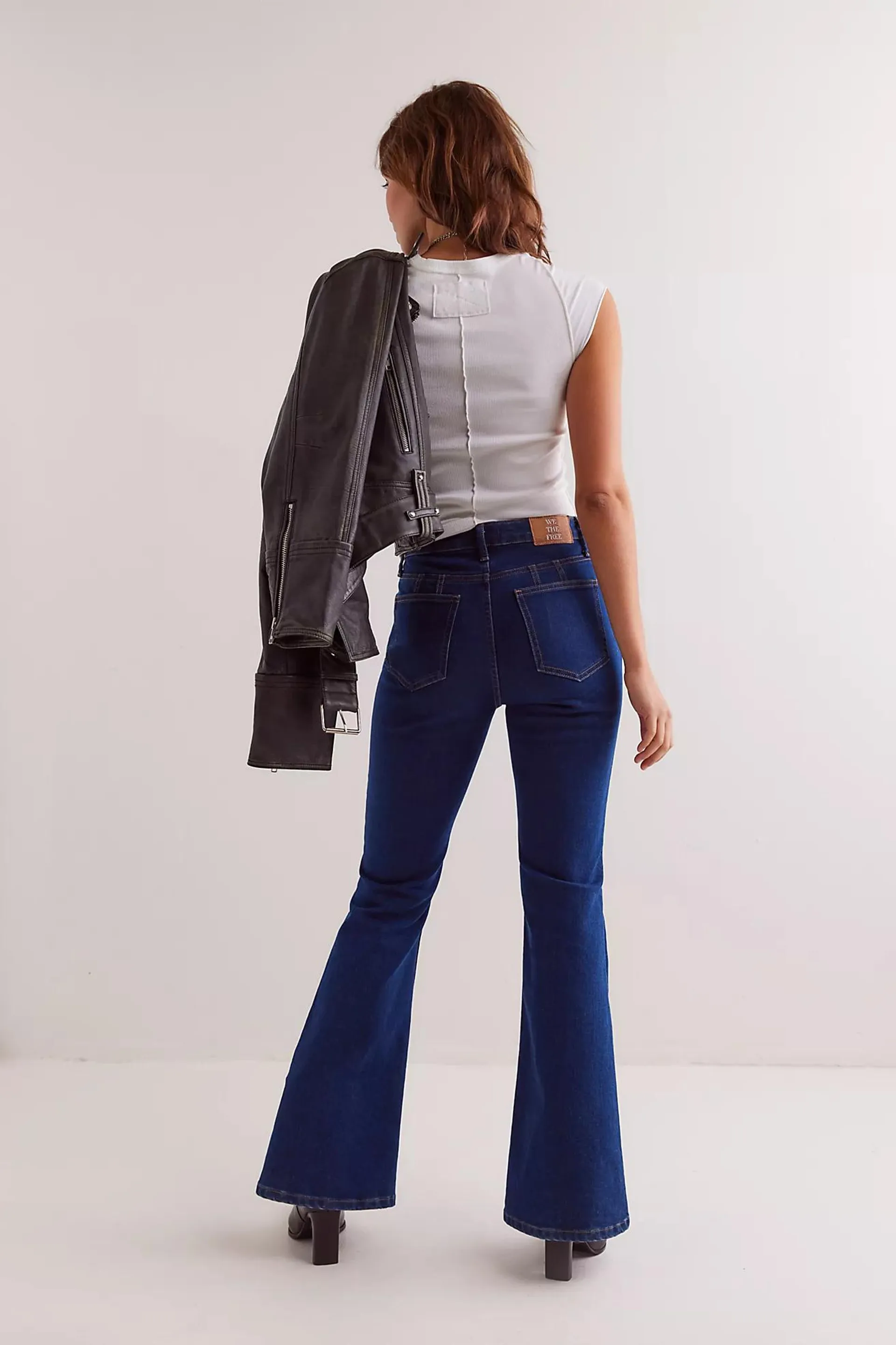 CRVY Vintage High-Rise Flare Jeans