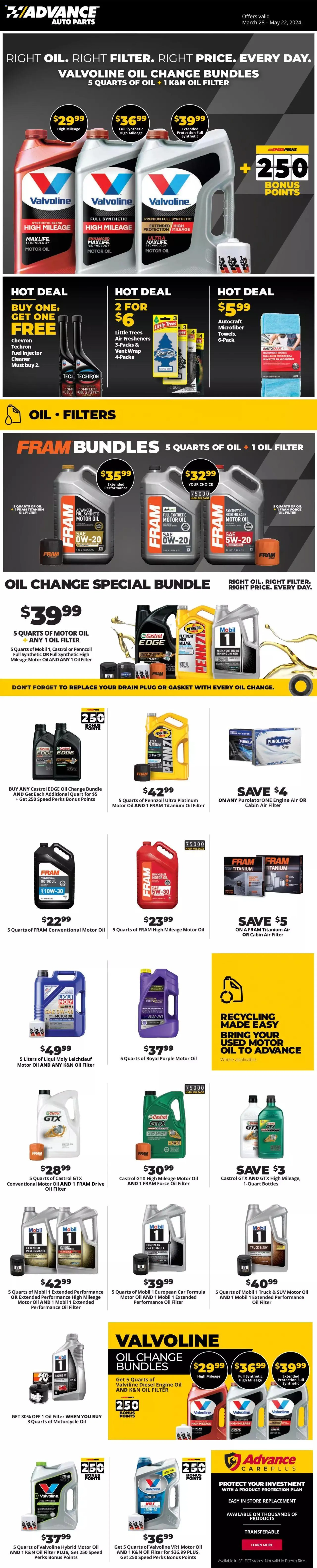 Weekly ad Advance Auto Parts - Weekly Ad from March 1 to March 31 2024 - Page 