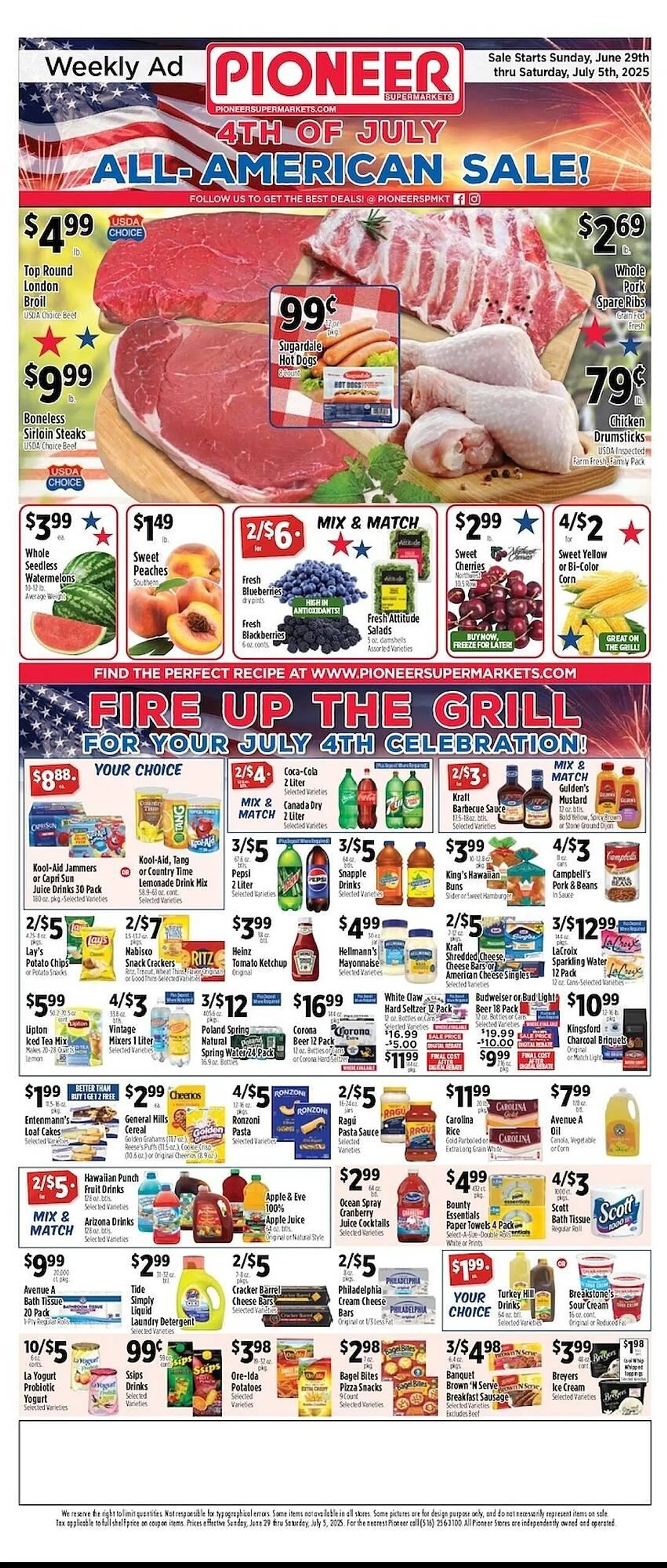 Weekly ad Pioneer Supermarkets Weekly Ad from June 29 to July 5 2025 - Page 1