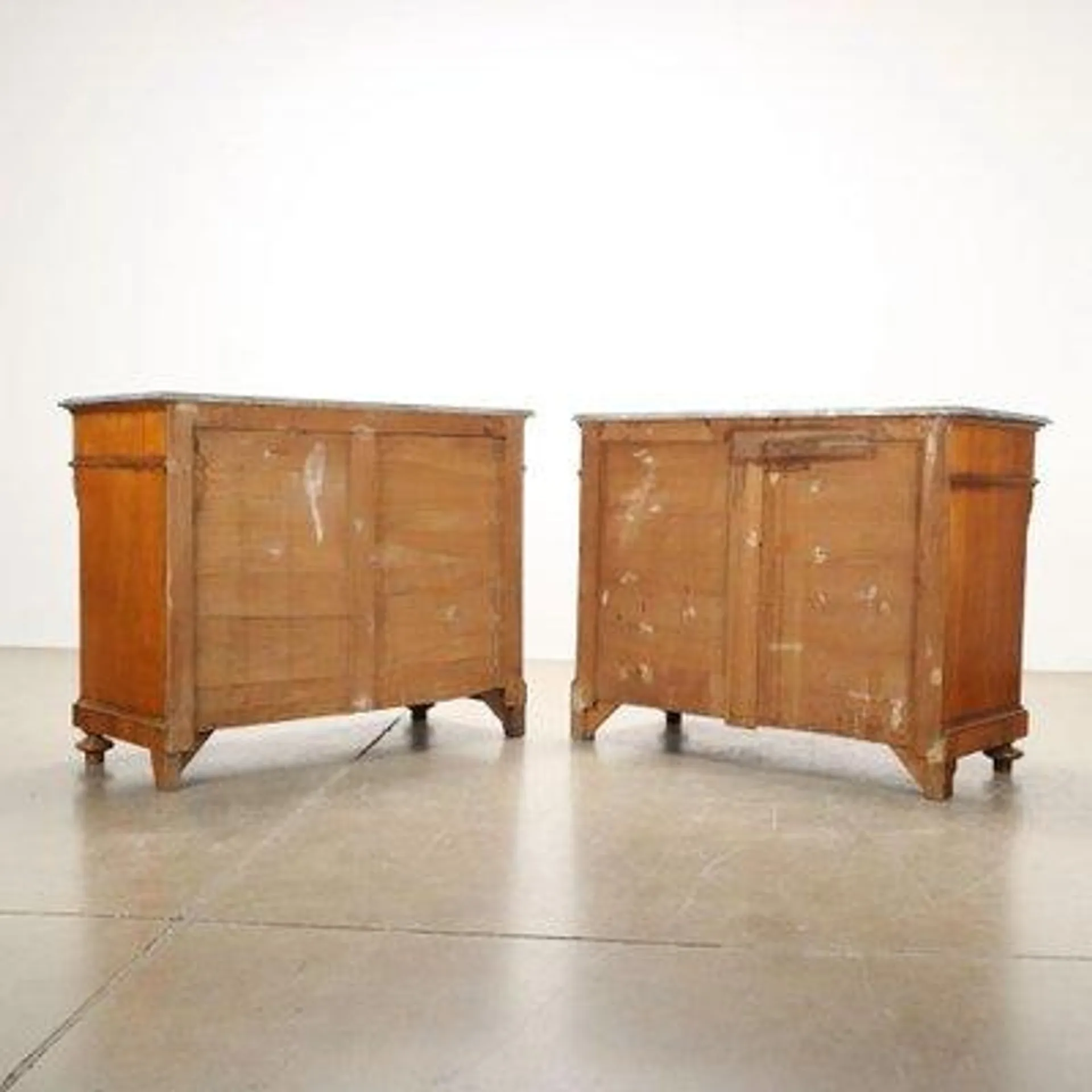 18th Century Cupboards Umbertino in Poplar, Italy, Set of 2